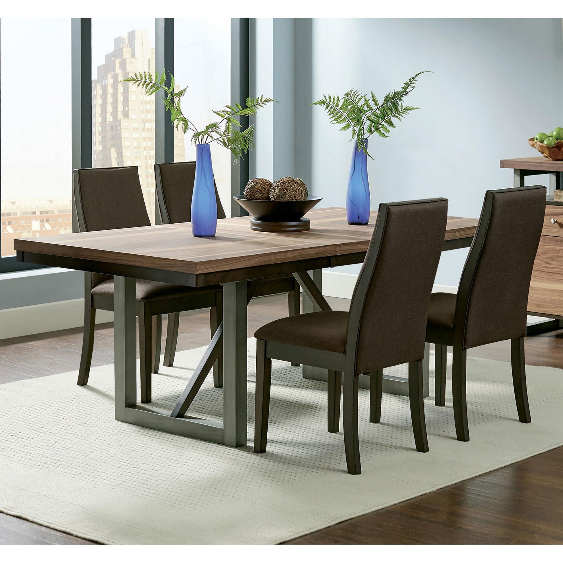  Coaster Furniture Spring Creek 106582 Upholstered Dining Chair - Chocolate (Set of 2) IMAGE 3