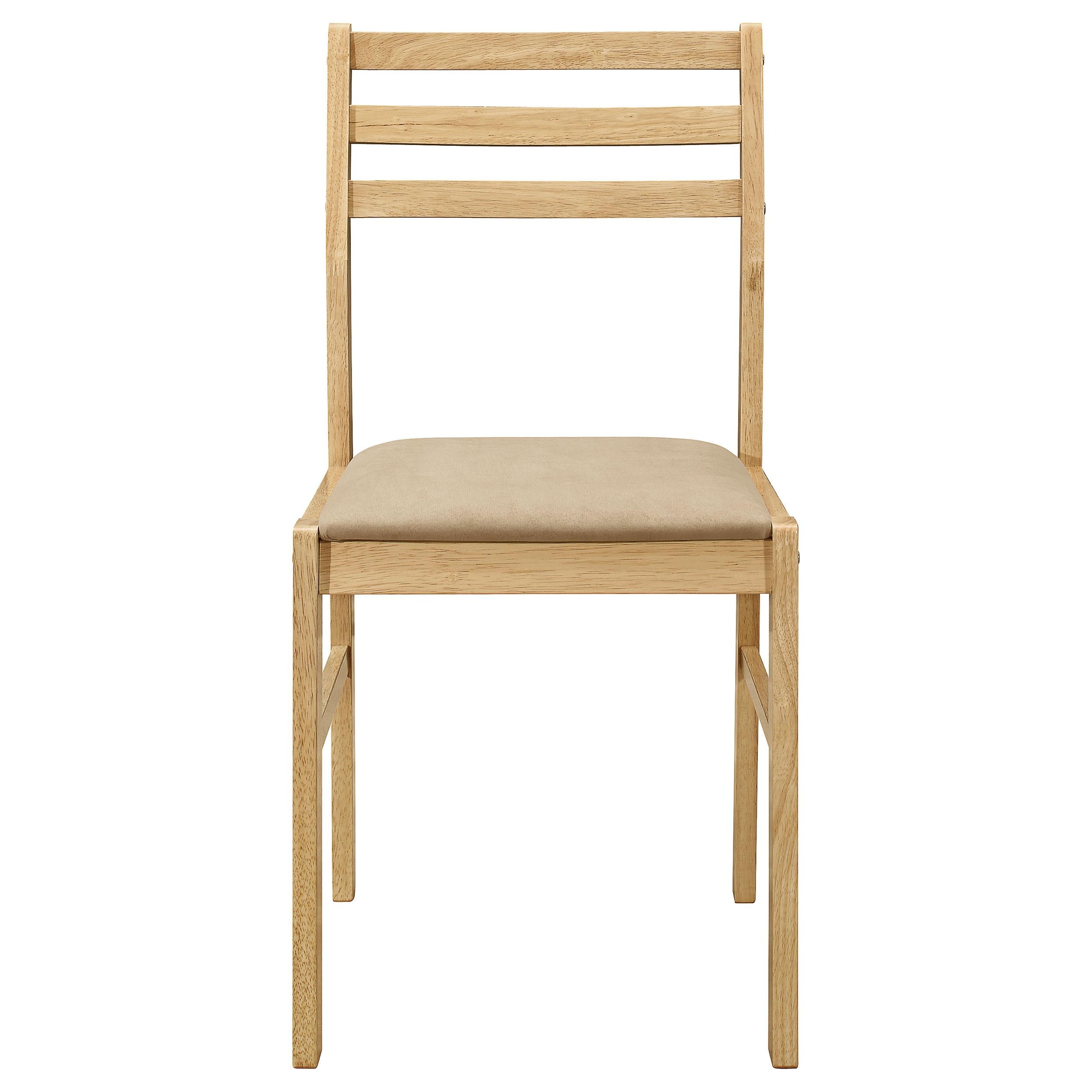  Coaster Furniture Bucknell 130006 3-piece Round Drop Leaf Dining Table Set - Natural IMAGE 5