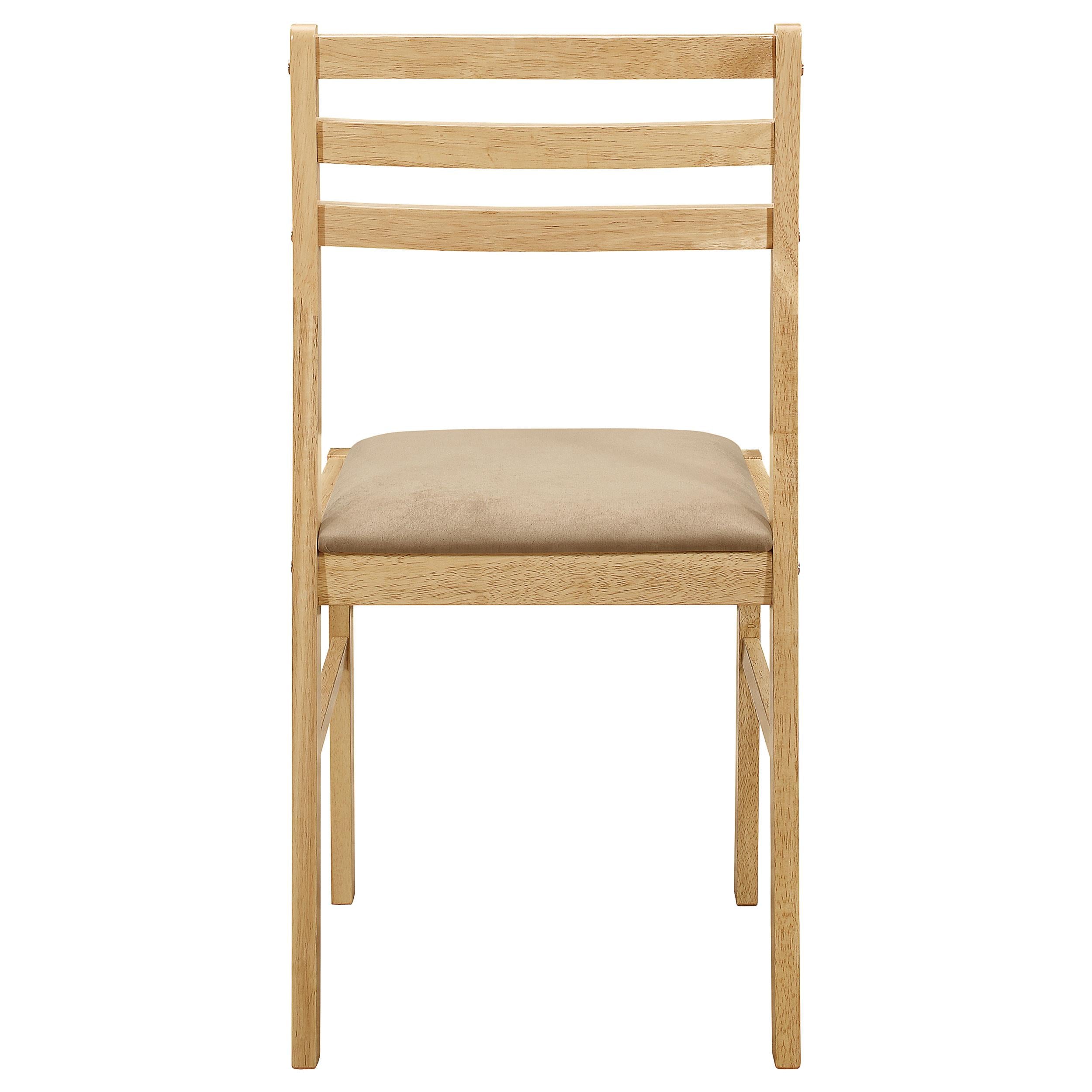  Coaster Furniture Bucknell 130006 3-piece Round Drop Leaf Dining Table Set - Natural IMAGE 9