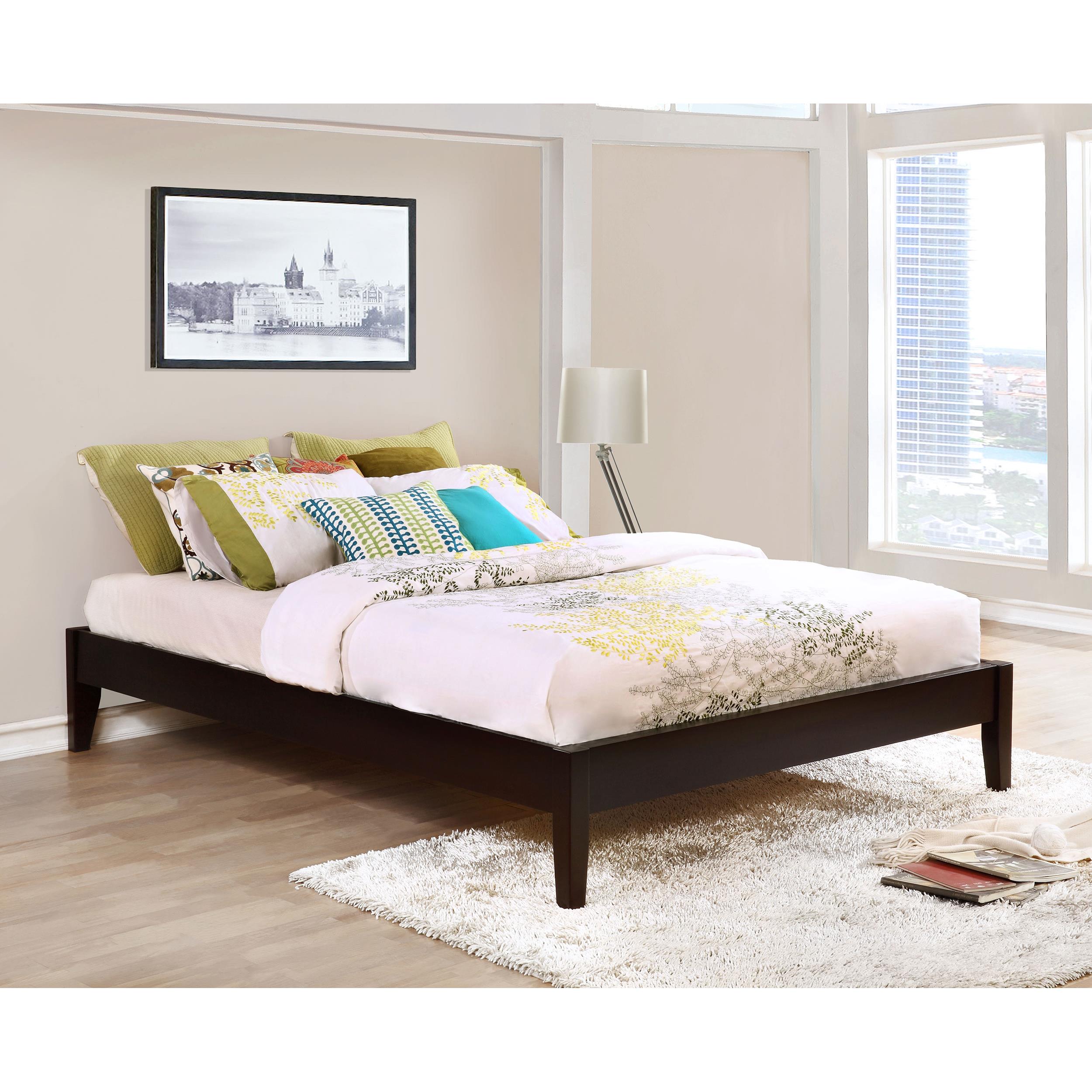  Size_Queen  -- Hounslow 300555Q Queen Universal Platform Bed - Cappuccino IMAGE 6