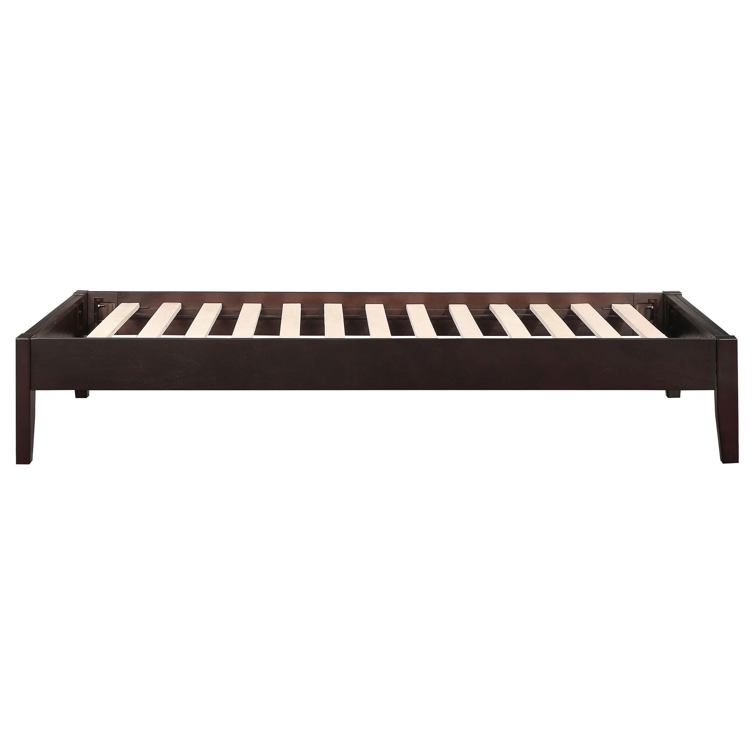 Size_Twin  -- Hounslow 300555T Twin Universal Platform Bed - Cappuccino IMAGE 4