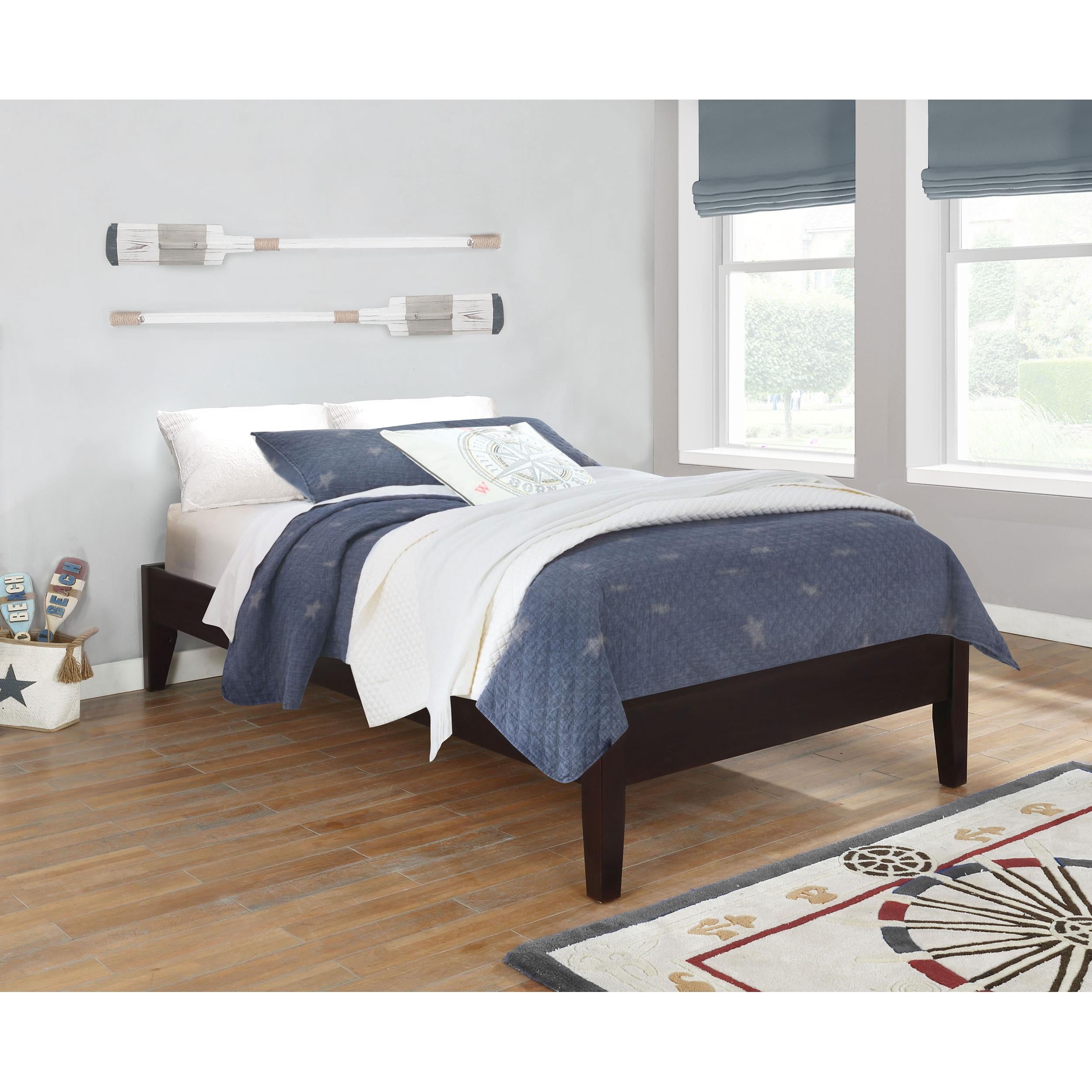  Size_Twin  -- Hounslow 300555T Twin Universal Platform Bed - Cappuccino IMAGE 5