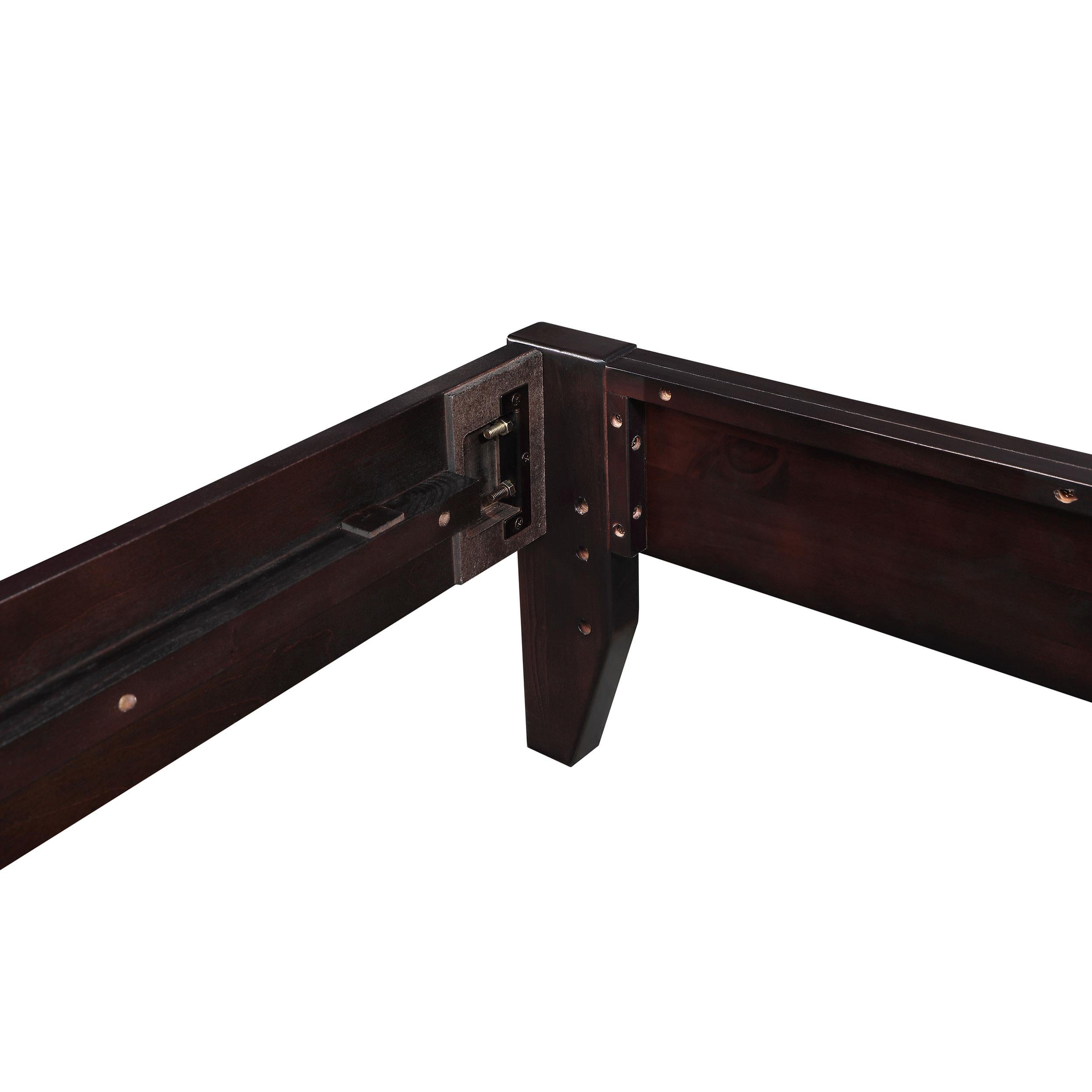  Size_Twin  -- Hounslow 300555T Twin Universal Platform Bed - Cappuccino IMAGE 6