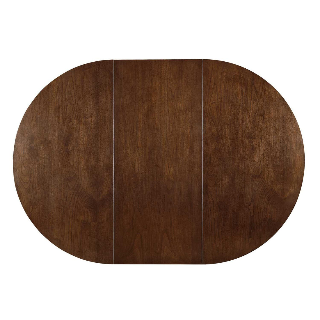 Coaster Furniture Jedda 105361 Oval 60-inch Extension Leaf Dining Table - Dark Walnut IMAGE 1