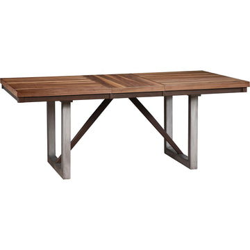  Coaster Furniture Spring Creek 106581 77-inch Extension Dining Table - Natural Walnut IMAGE 1