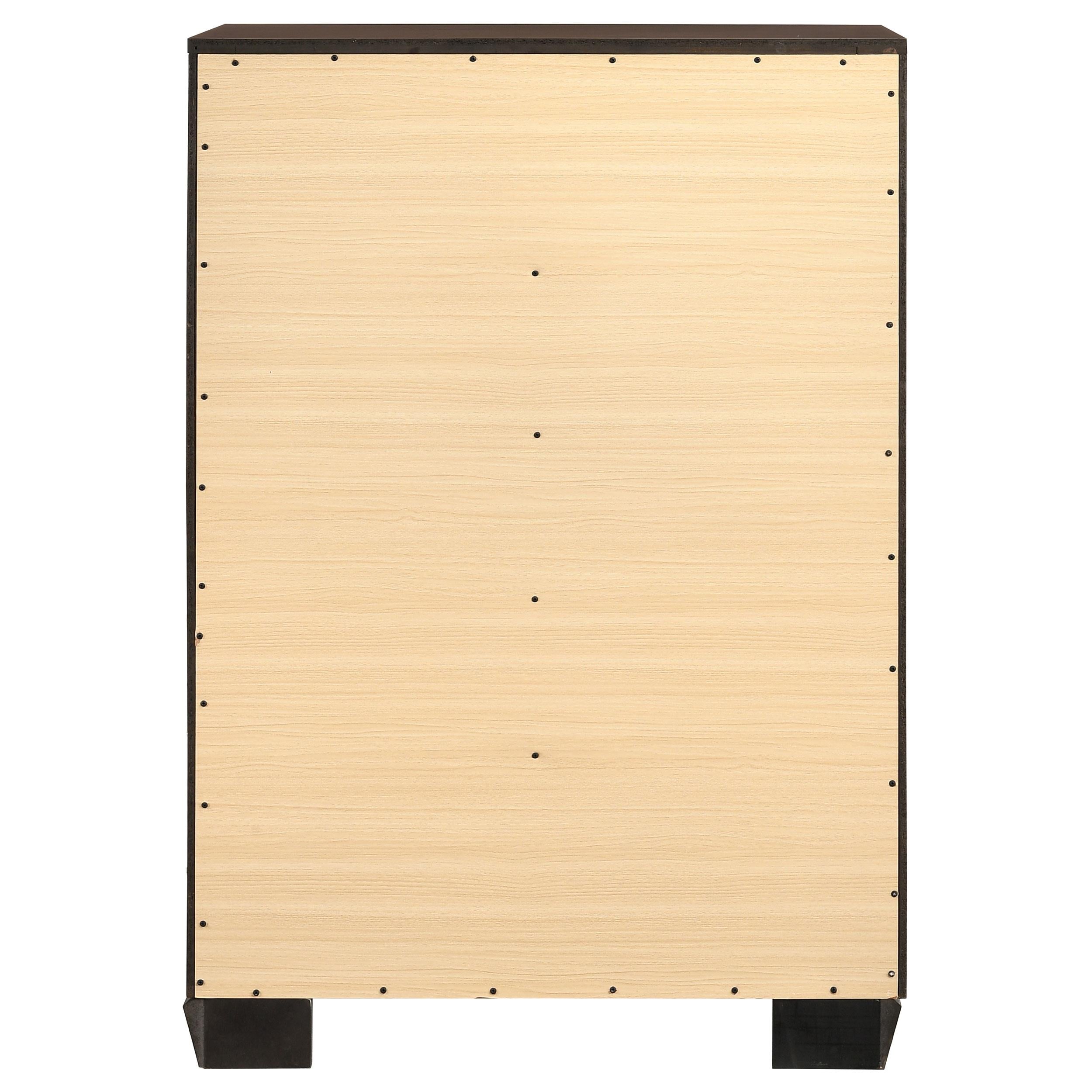  Coaster Furniture Kauffman 204395 5-Drawer Bedroom Chest - Dark Cocoa IMAGE 6