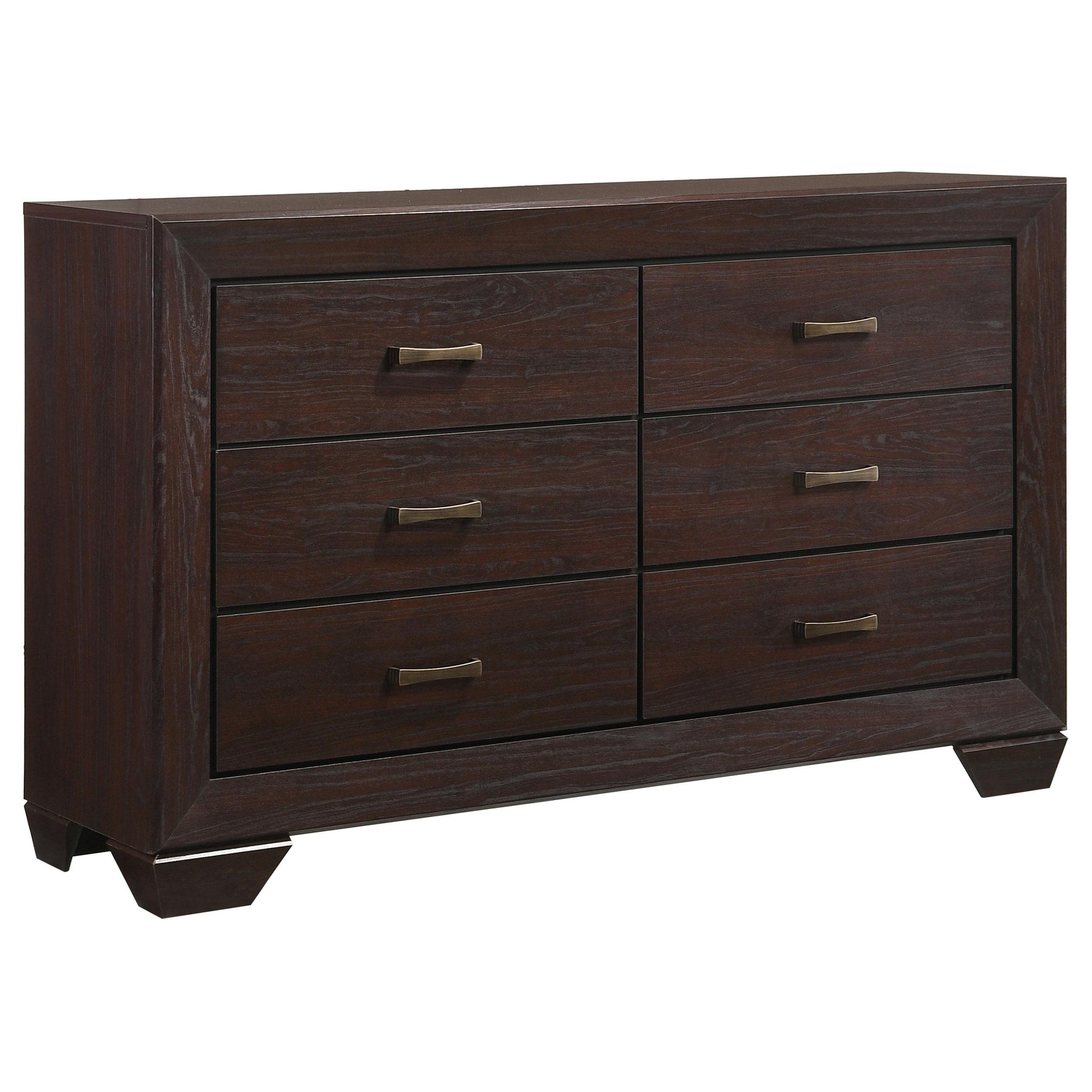  Coaster Furniture Kauffman 204393 6-Drawer Dresser - Dark Cocoa IMAGE 1