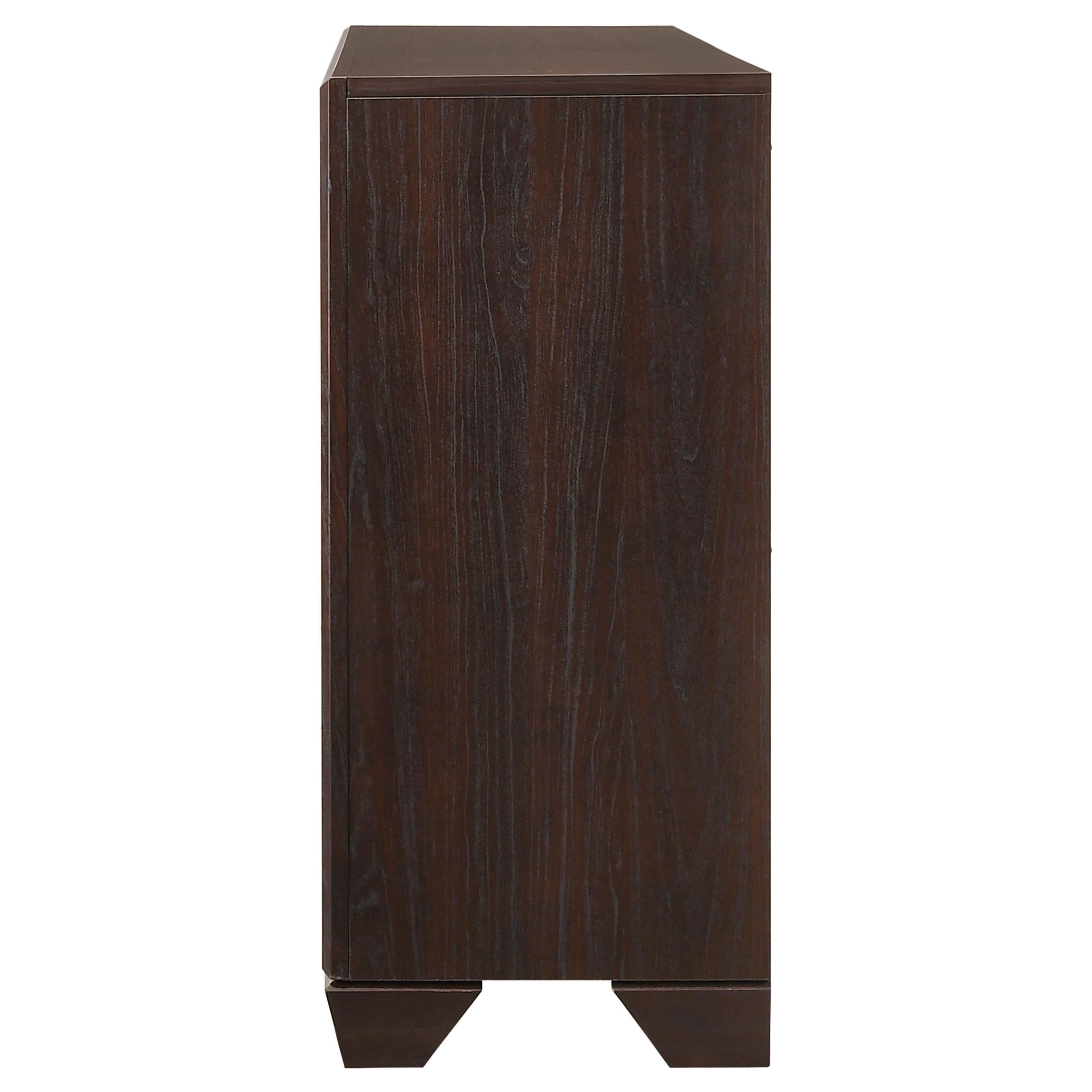  Coaster Furniture Kauffman 204393 6-Drawer Dresser - Dark Cocoa IMAGE 4