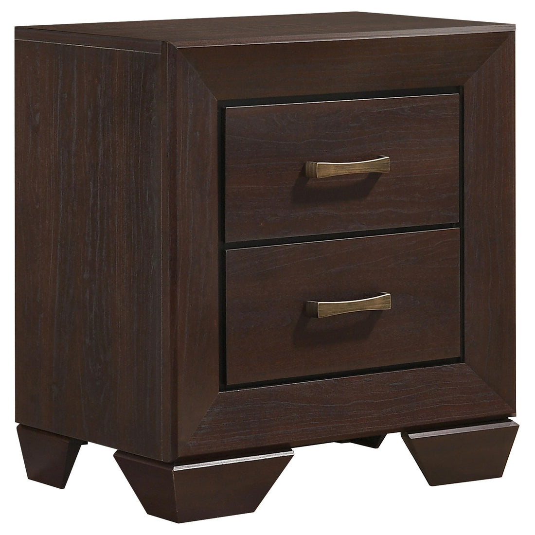  Coaster Furniture Kauffman 204392 2-Drawer Nightstand - Dark Cocoa IMAGE 1