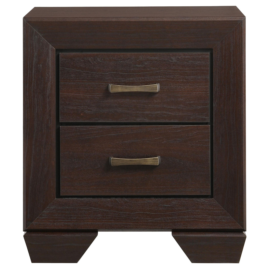  Coaster Furniture Kauffman 204392 2-Drawer Nightstand - Dark Cocoa IMAGE 1