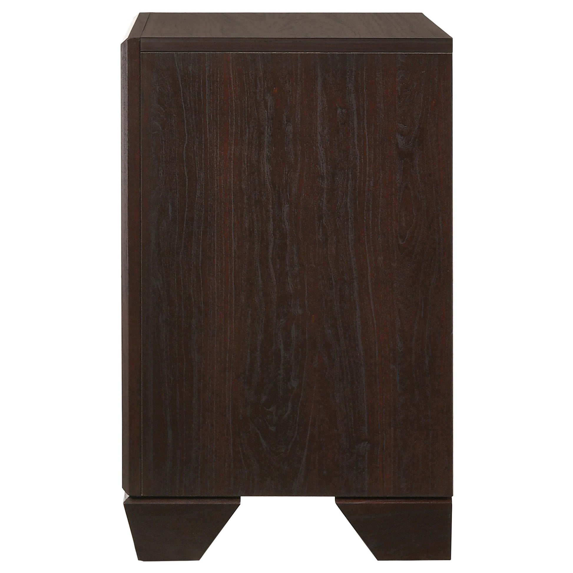 Coaster Furniture Kauffman 204392 2-Drawer Nightstand - Dark Cocoa IMAGE 4