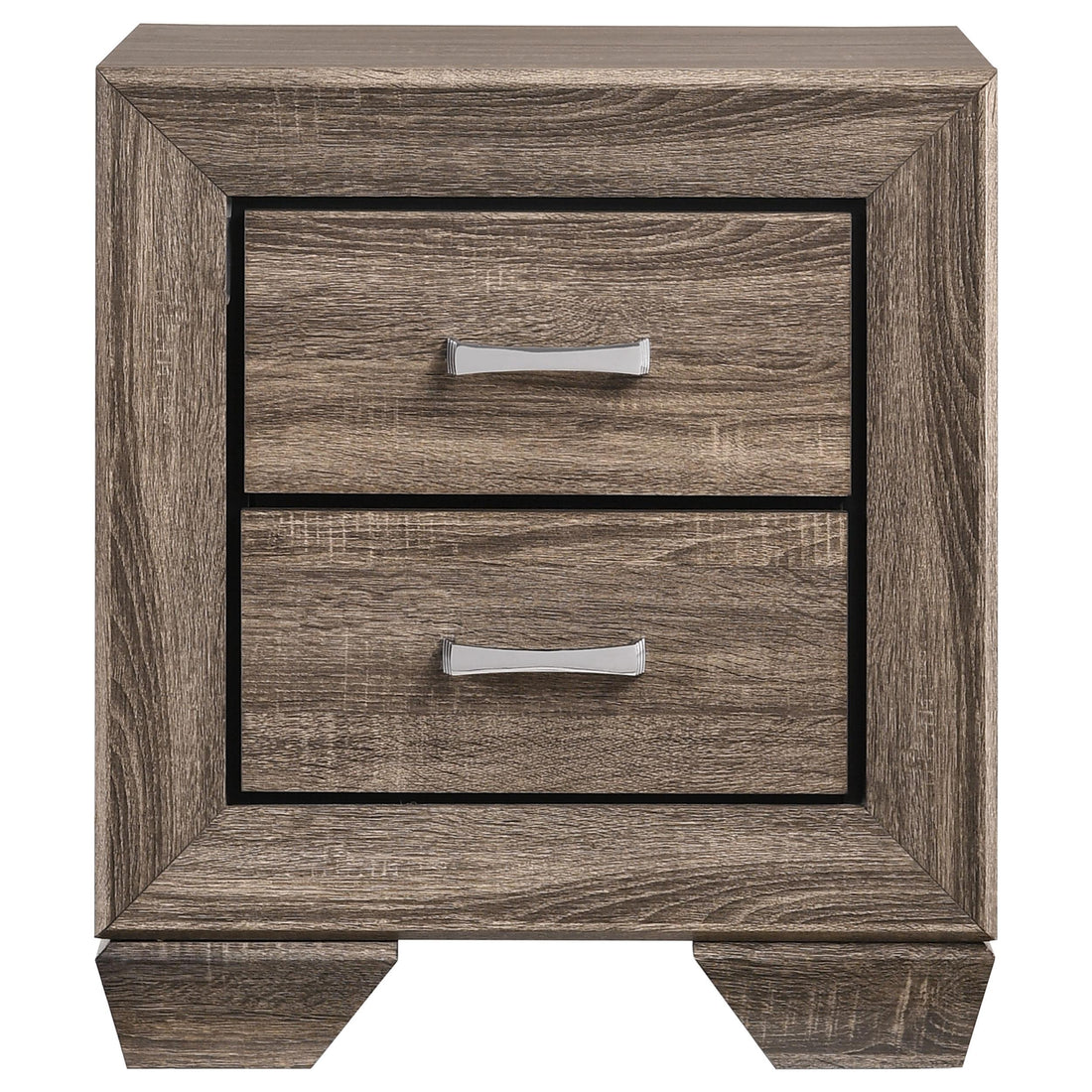  Coaster Furniture Kauffman 204192 2-Drawer Nightstand - Washed Taupe IMAGE 1