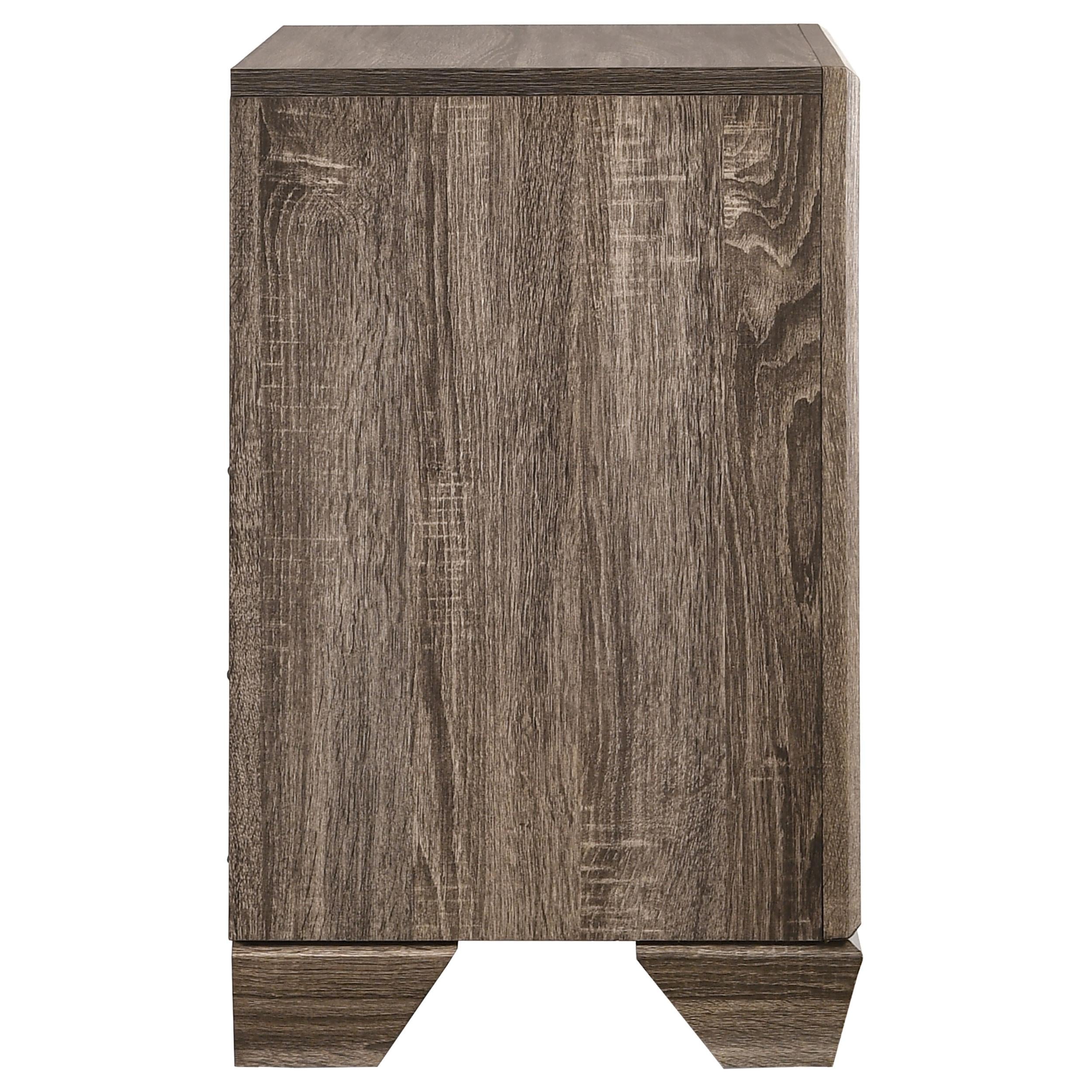  Coaster Furniture Kauffman 204192 2-Drawer Nightstand - Washed Taupe IMAGE 8