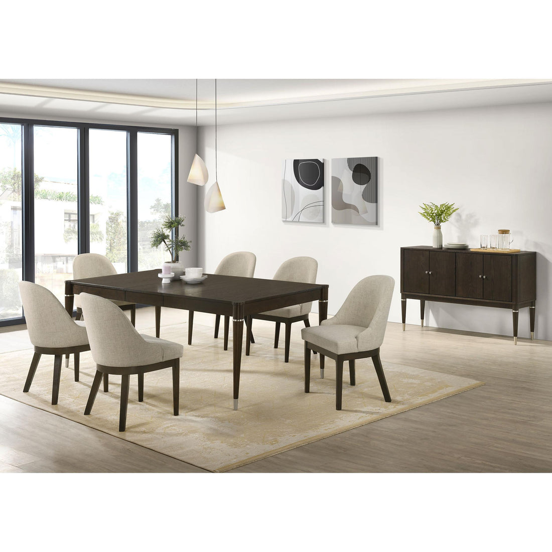  Coaster Furniture Reseda 193671-S7 7 pc Dining Set IMAGE 1