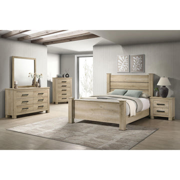  Coaster Furniture Oakglen 225101Q-S5 7 pc Queen Panel Bedroom Set IMAGE 1