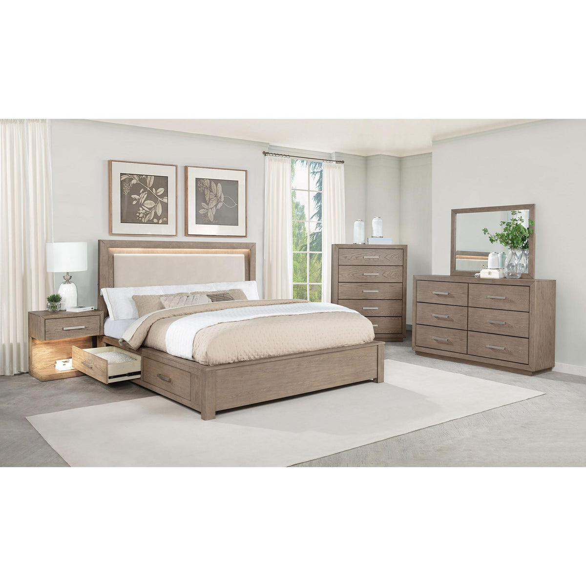  Coaster Furniture Kenora 224850Q-S5 7 pc Queen Storage Bedroom Set IMAGE 1