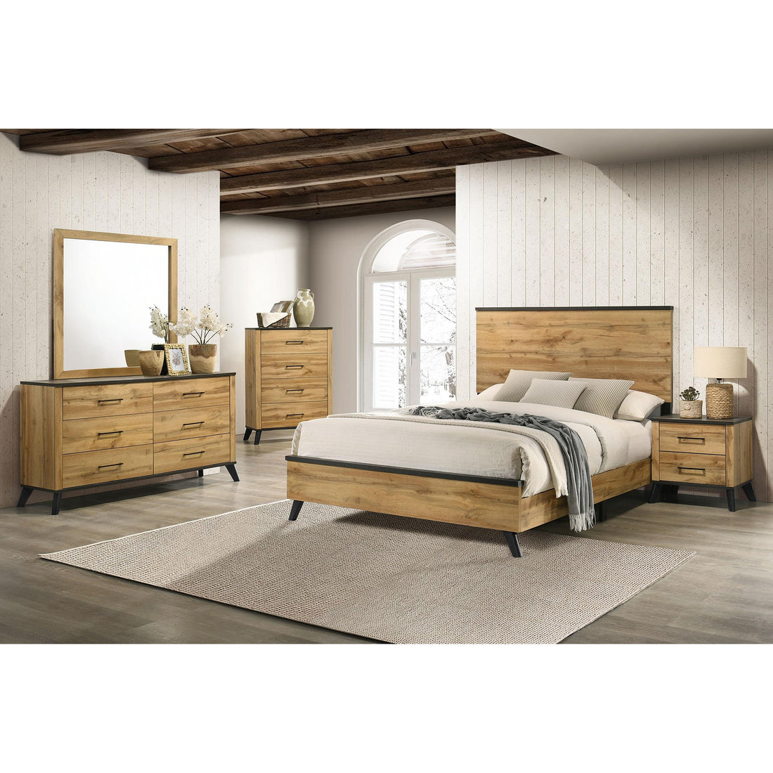  Coaster Furniture Kaywood 225001Q-S5 7 pc Queen Panel Bedroom Set IMAGE 1