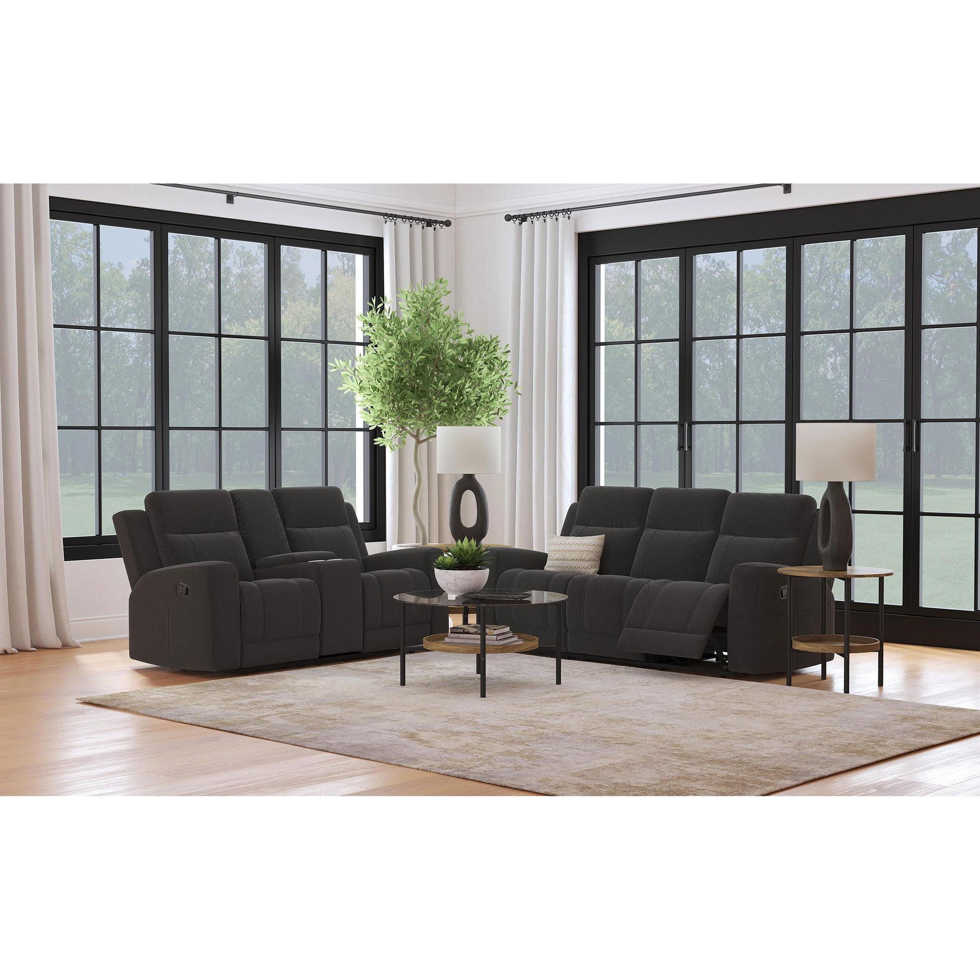  Coaster Furniture Brentwood 610281-S2 2 pc Reclining Living Room Set IMAGE 1
