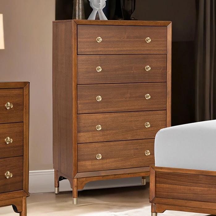  Furniture of America Hepburne FM74000WN-Q-5PC-CHE 7 pc Queen Panel Bedroom Set IMAGE 5