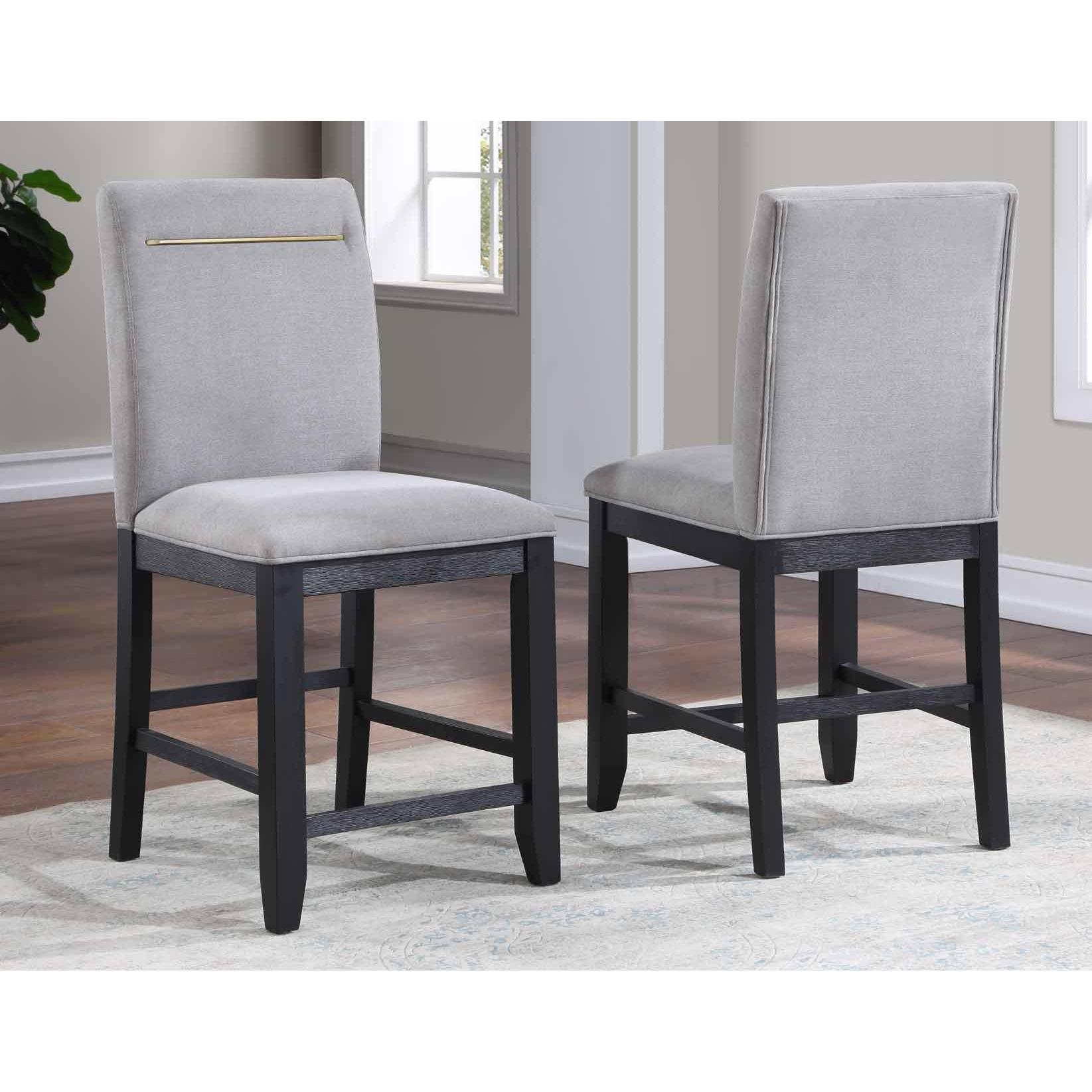  Steve Silver Furniture Yves YS500 5 pc Counter Height Dining Set - Grey IMAGE 3