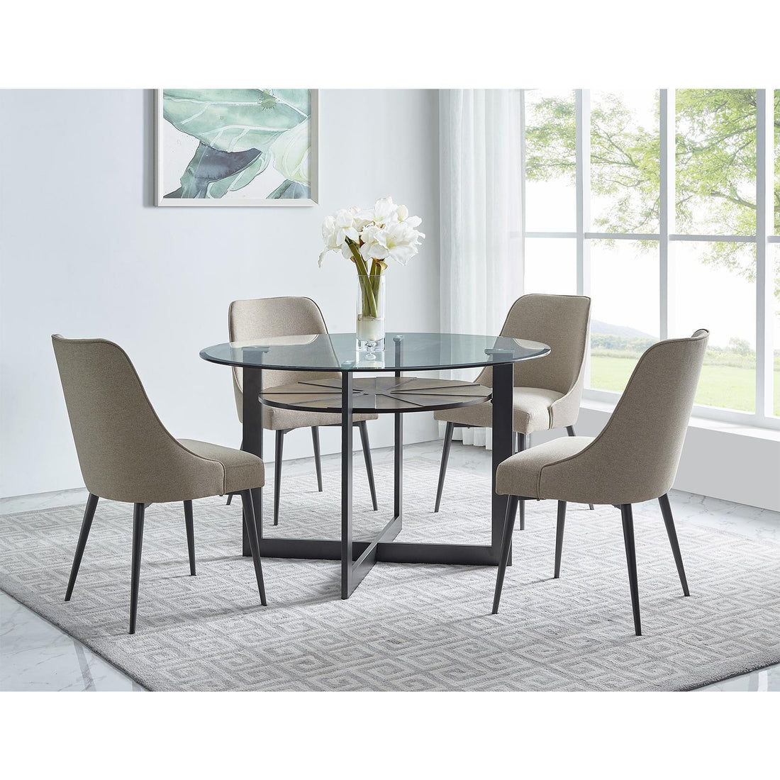 Steve Silver Furniture Olson OS480DNSK5PC 5 pc Dining Set IMAGE 1