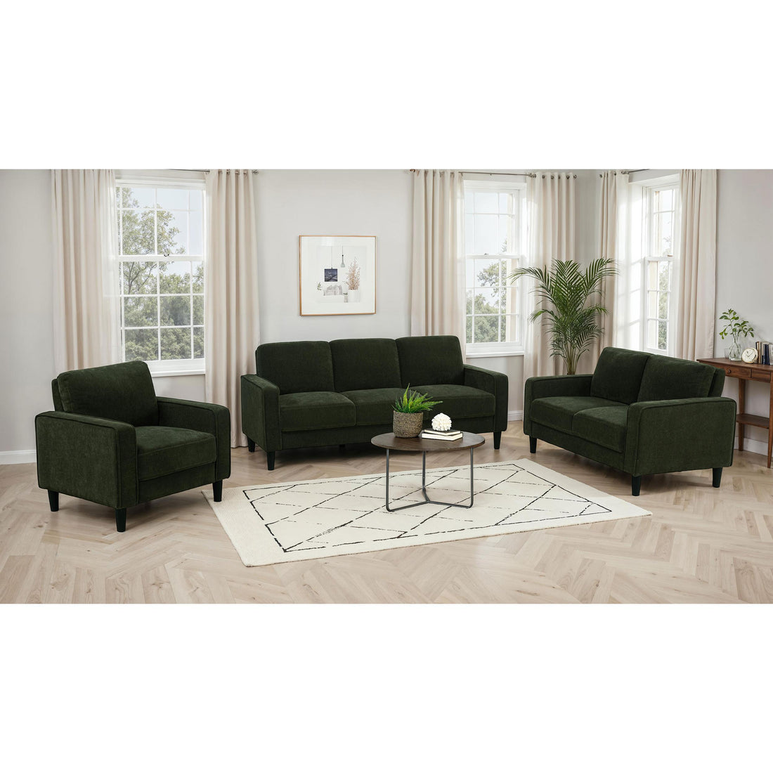  Coaster Furniture Ruth 511214-S3 3 pc Living Room Set IMAGE 1