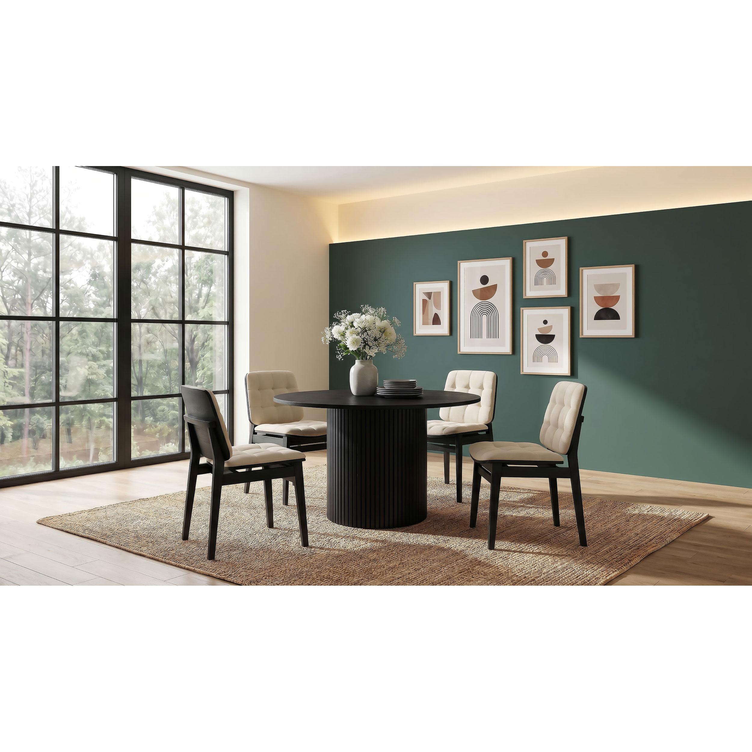  Coaster Furniture Hamlyn 193930BLK-S5D 5 pc Dining Set IMAGE 1