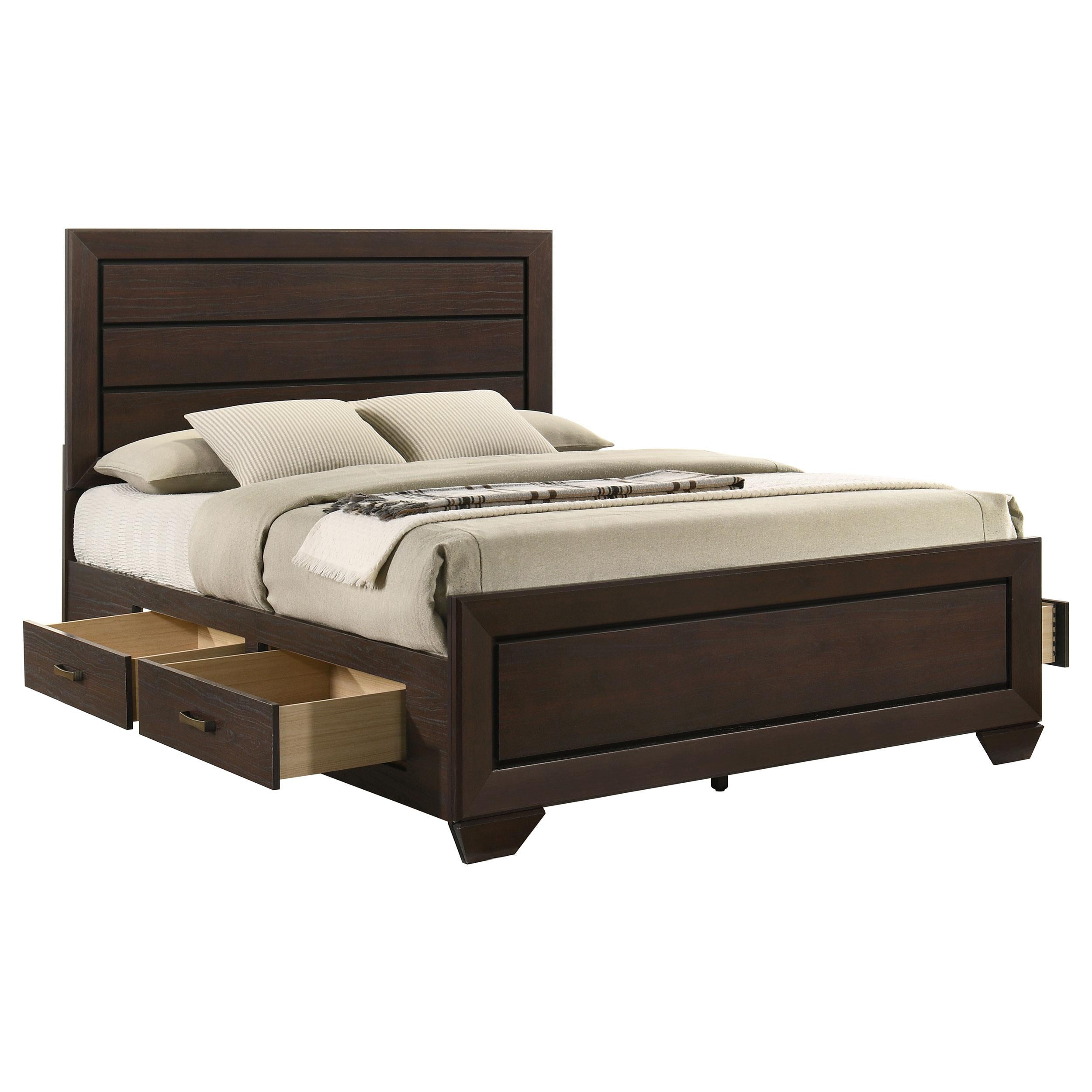  Size_Queen  -- Coaster Furniture Kauffman Panel Bed with Storage IMAGE 4