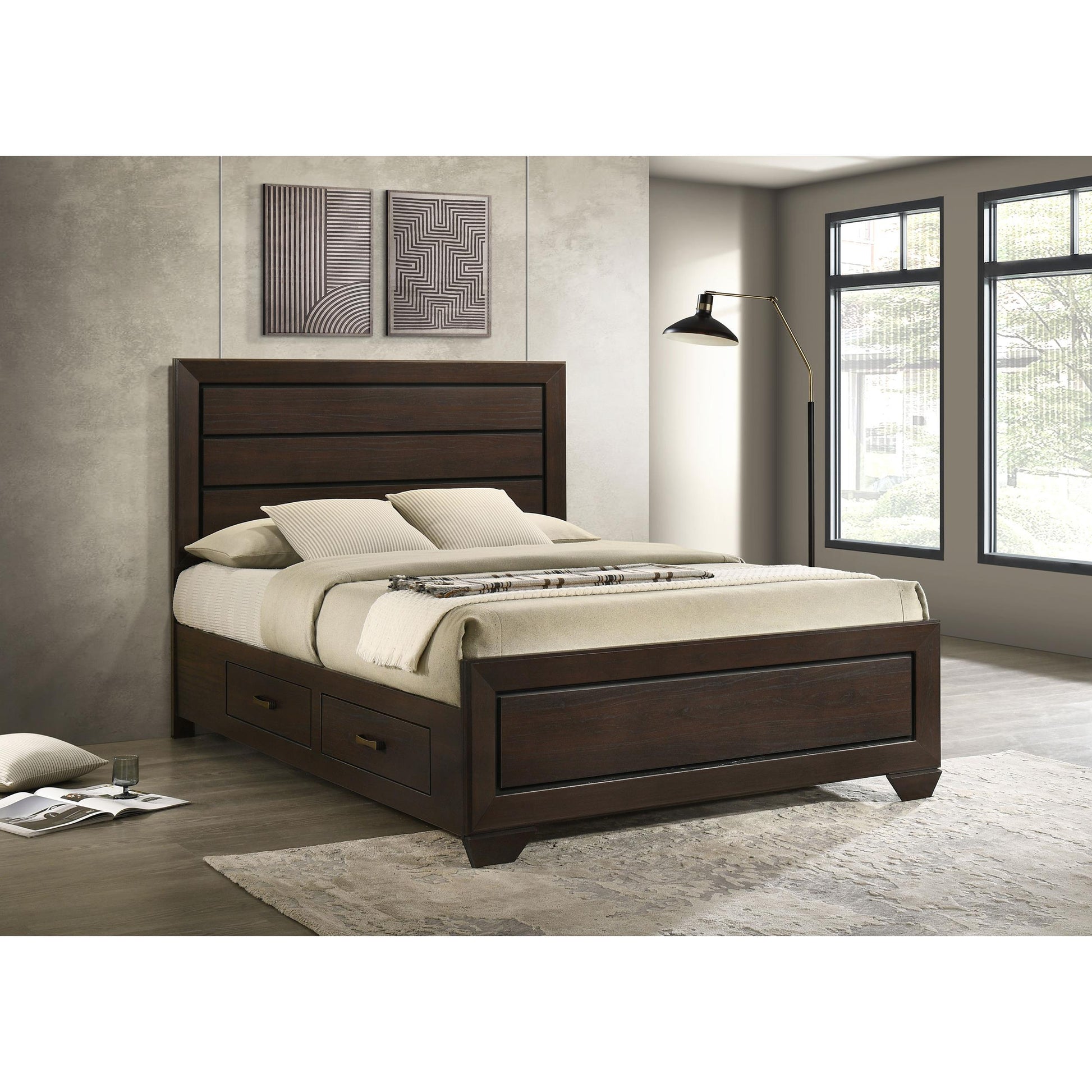 Size_Queen  -- Coaster Furniture Kauffman Panel Bed with Storage IMAGE 9