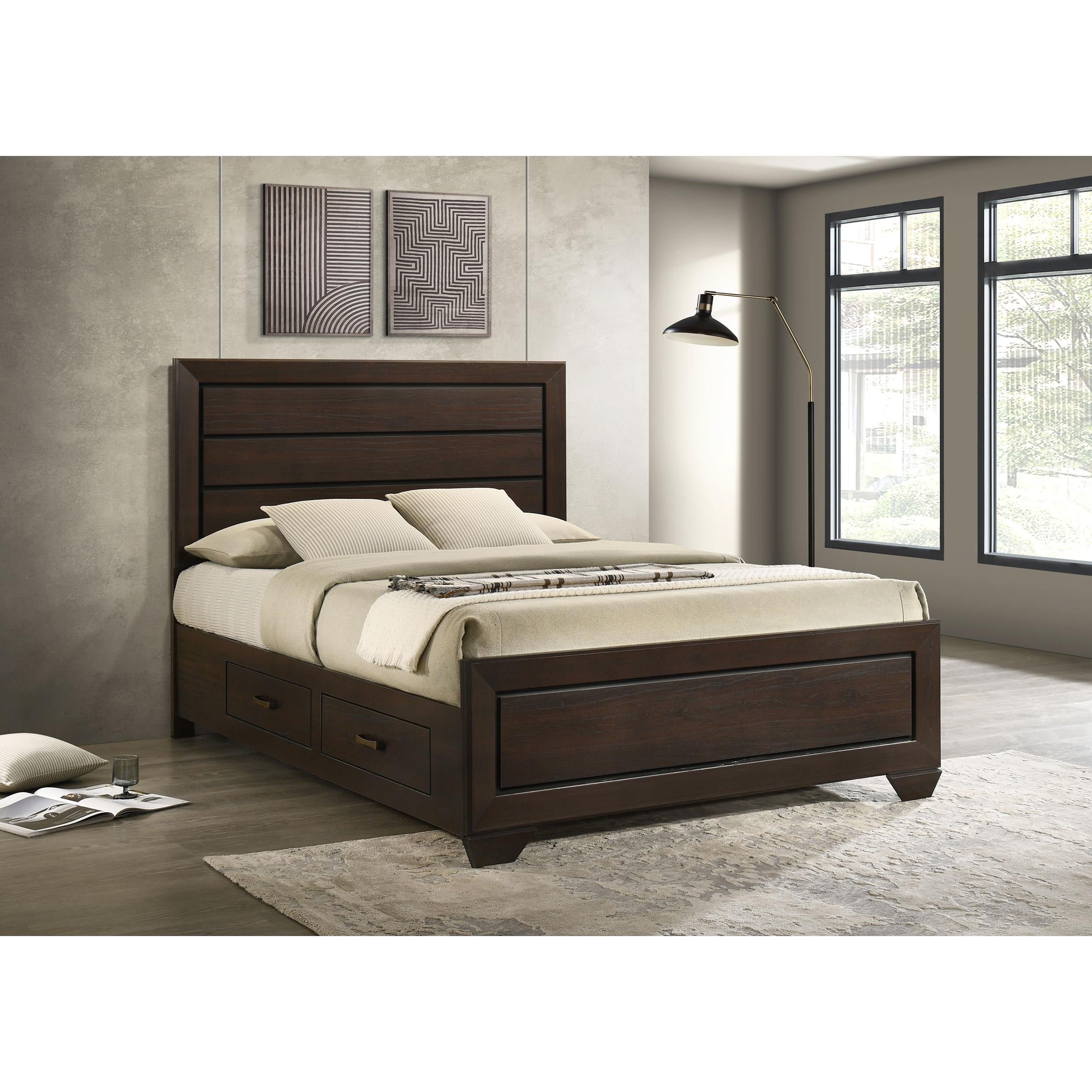  Size_Queen  -- Coaster Furniture Kauffman Panel Bed with Storage IMAGE 9