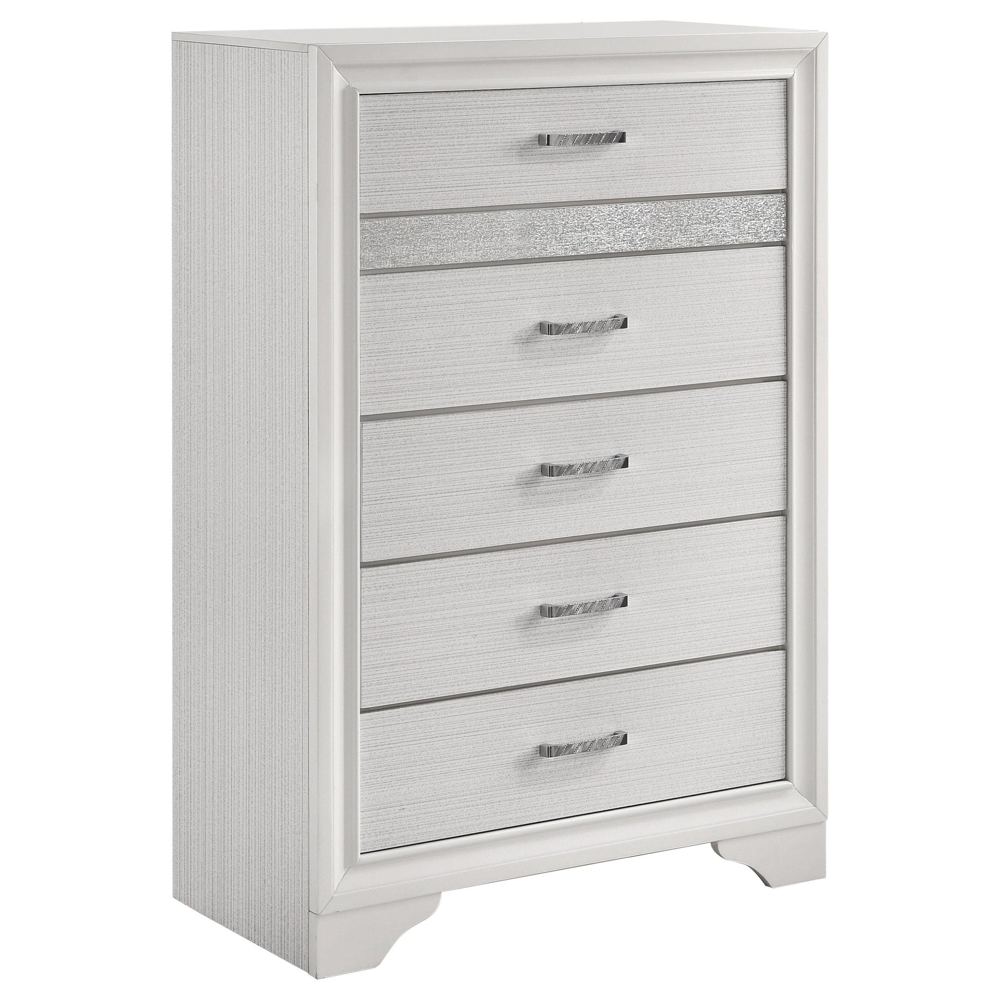  Coaster Furniture Miranda 205115 5-Drawer Bedroom Chest - White IMAGE 1
