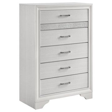  Coaster Furniture Miranda 205115 5-Drawer Bedroom Chest - White IMAGE 1