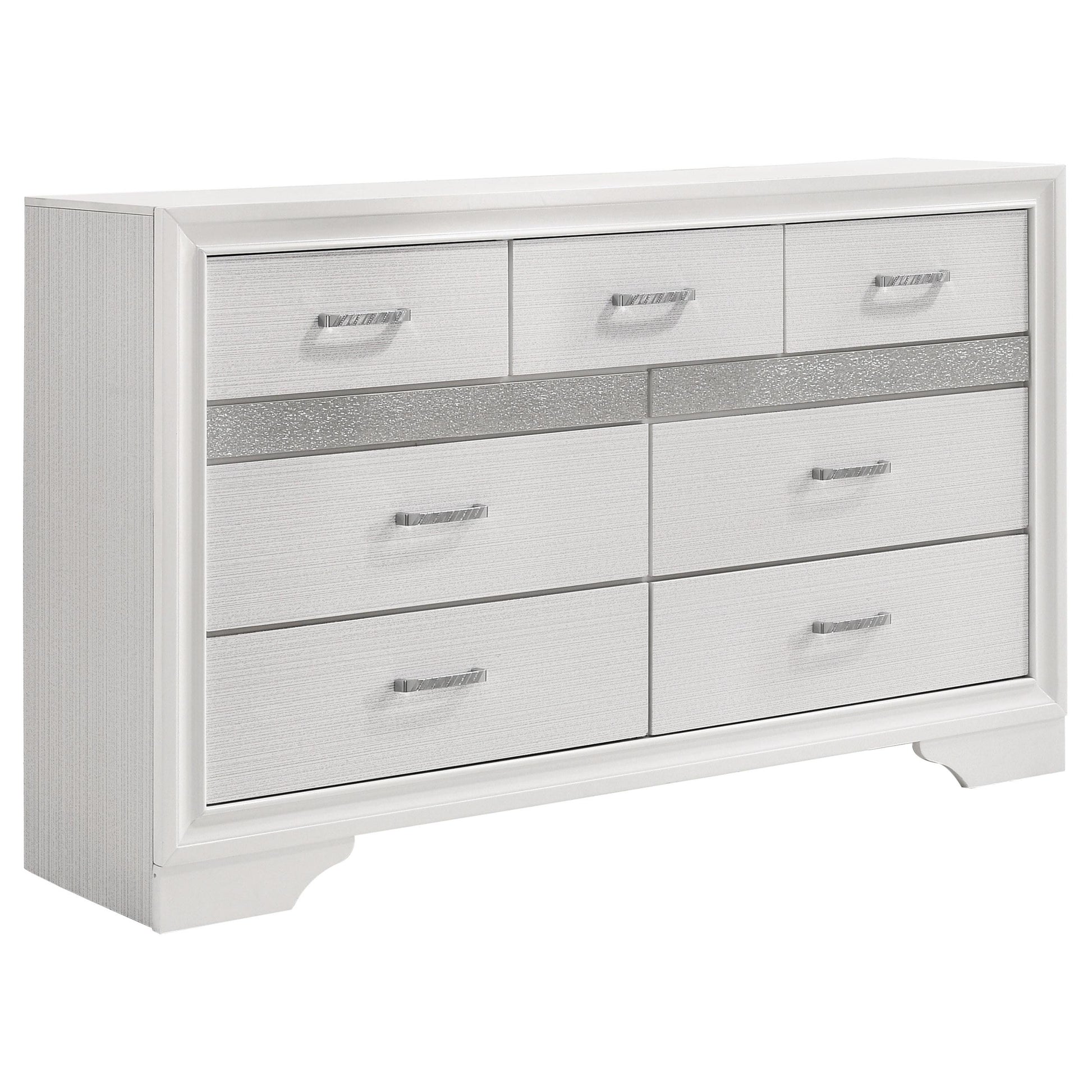  Coaster Furniture Miranda 205113 7-Drawer Dresser - White IMAGE 1