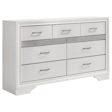  Coaster Furniture Miranda 205113 7-Drawer Dresser - White IMAGE 1