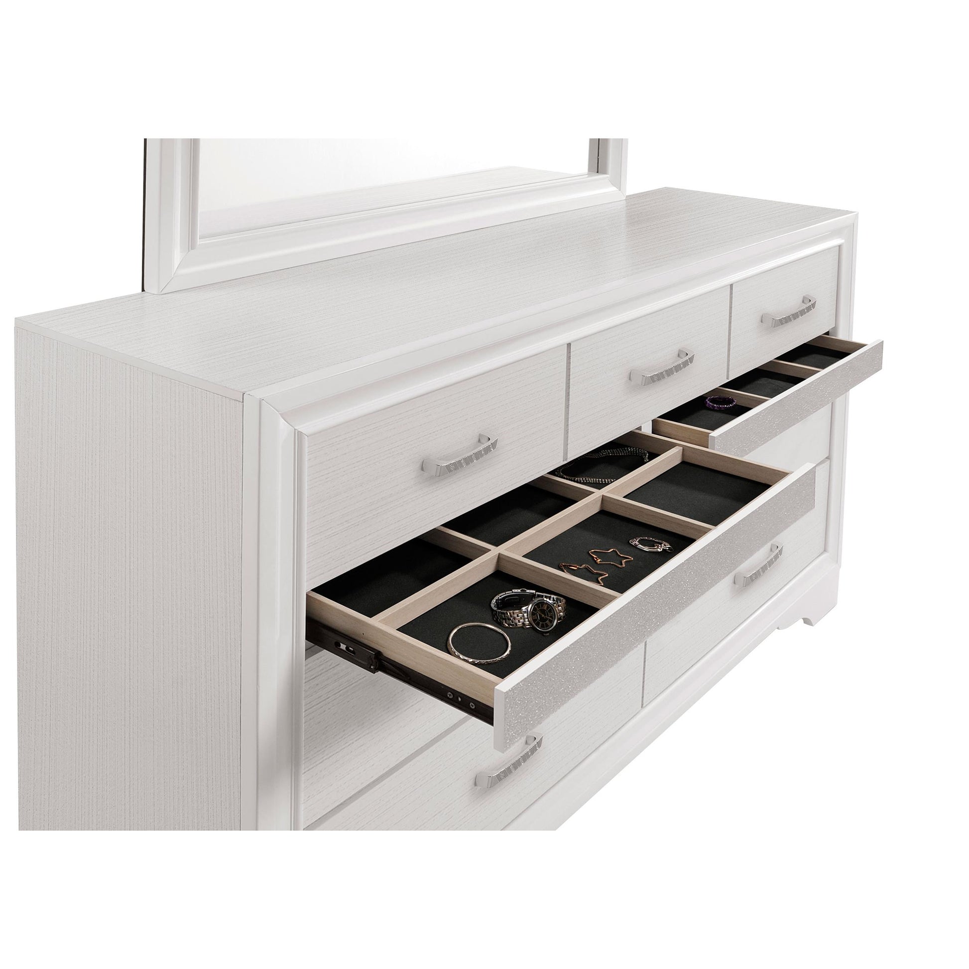  Coaster Furniture Miranda 205113 7-Drawer Dresser - White IMAGE 11