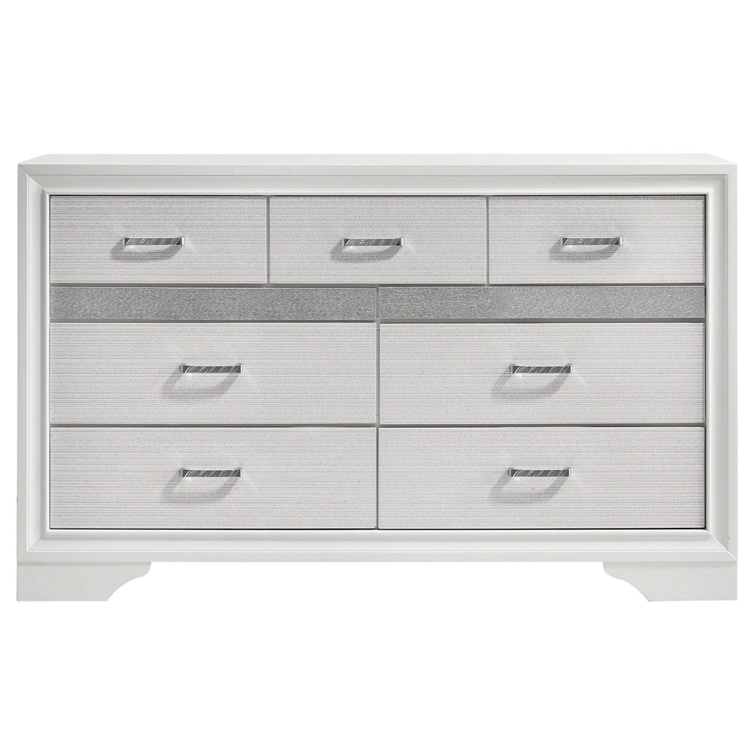  Coaster Furniture Miranda 205113 7-Drawer Dresser - White IMAGE 1