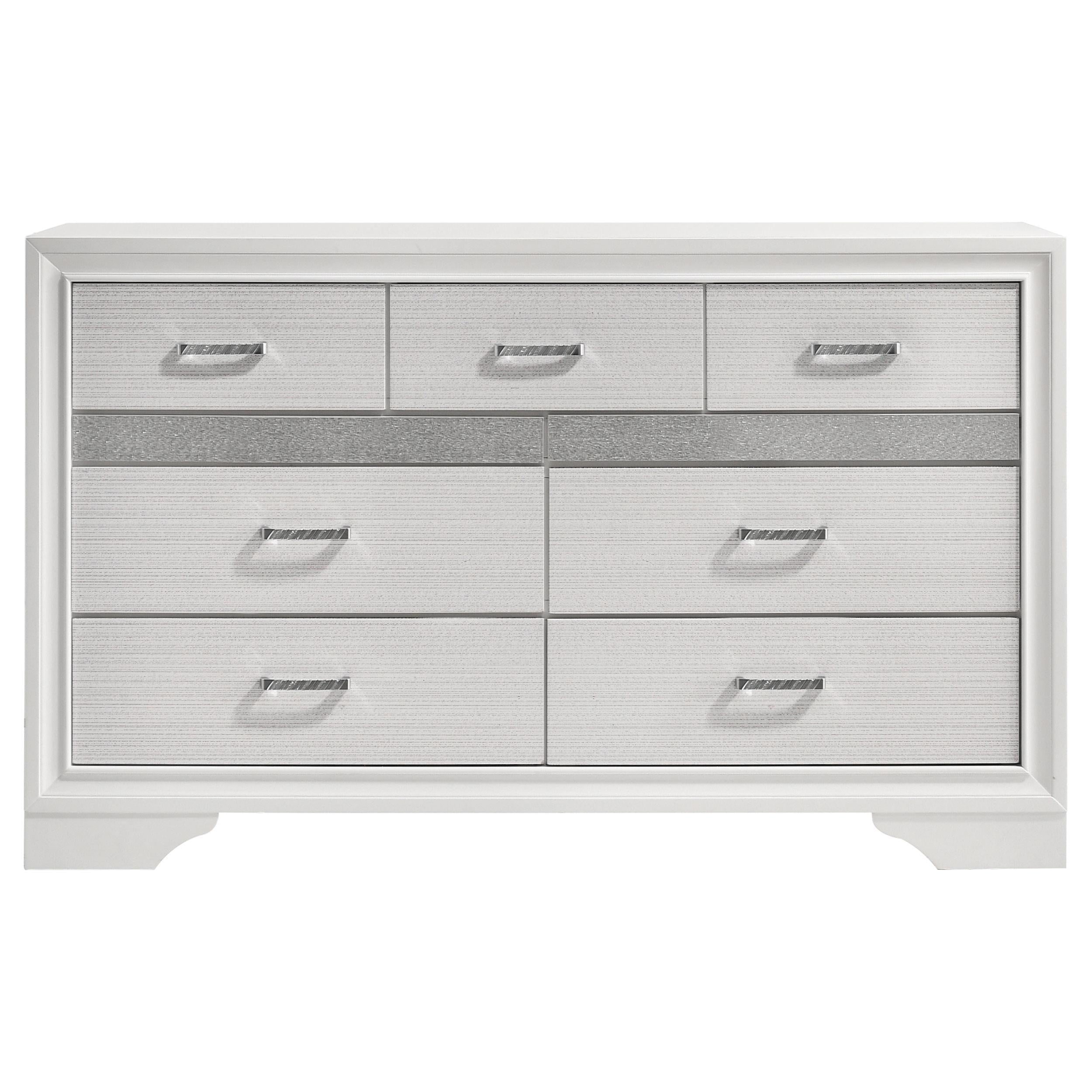  Coaster Furniture Miranda 205113 7-Drawer Dresser - White IMAGE 2