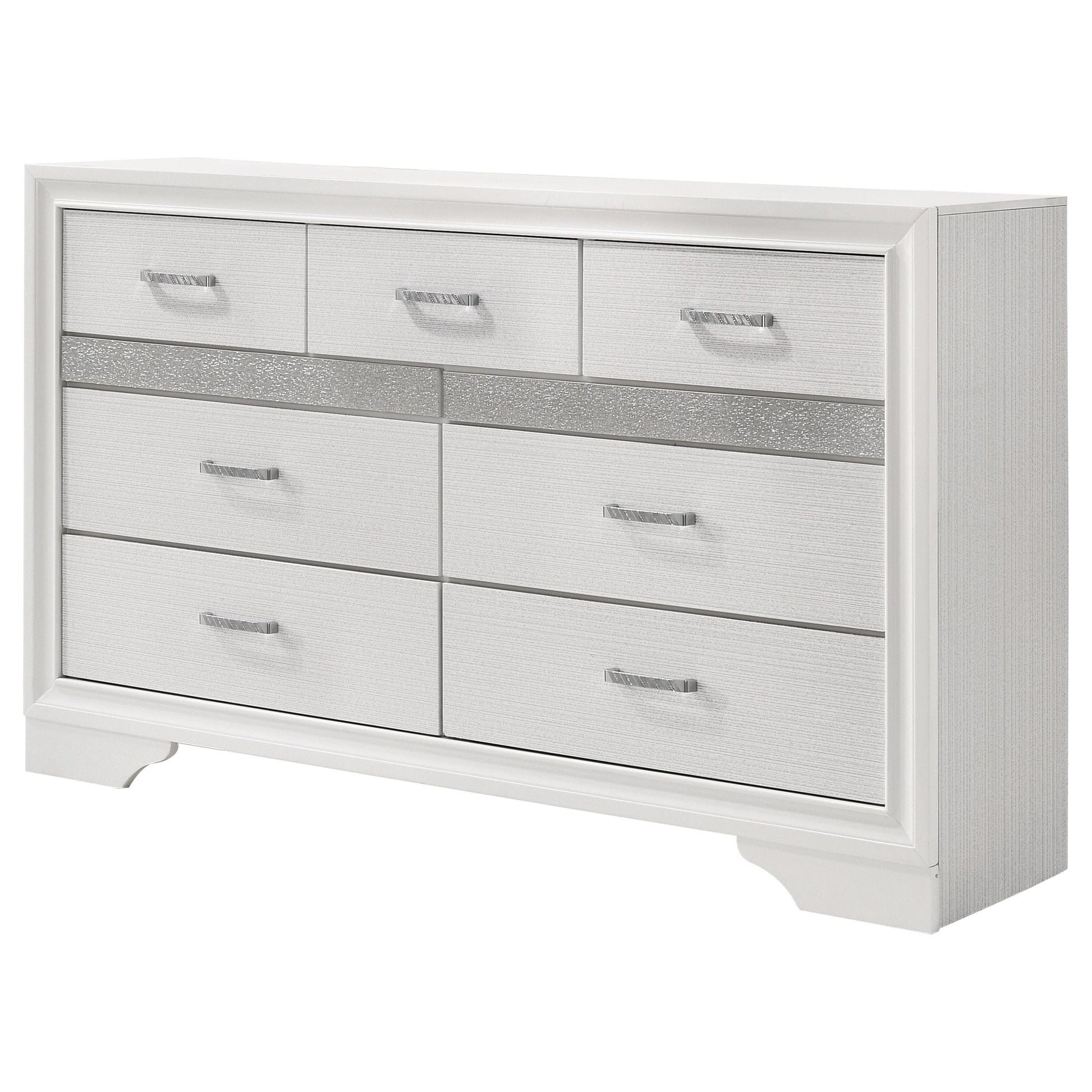  Coaster Furniture Miranda 205113 7-Drawer Dresser - White IMAGE 3