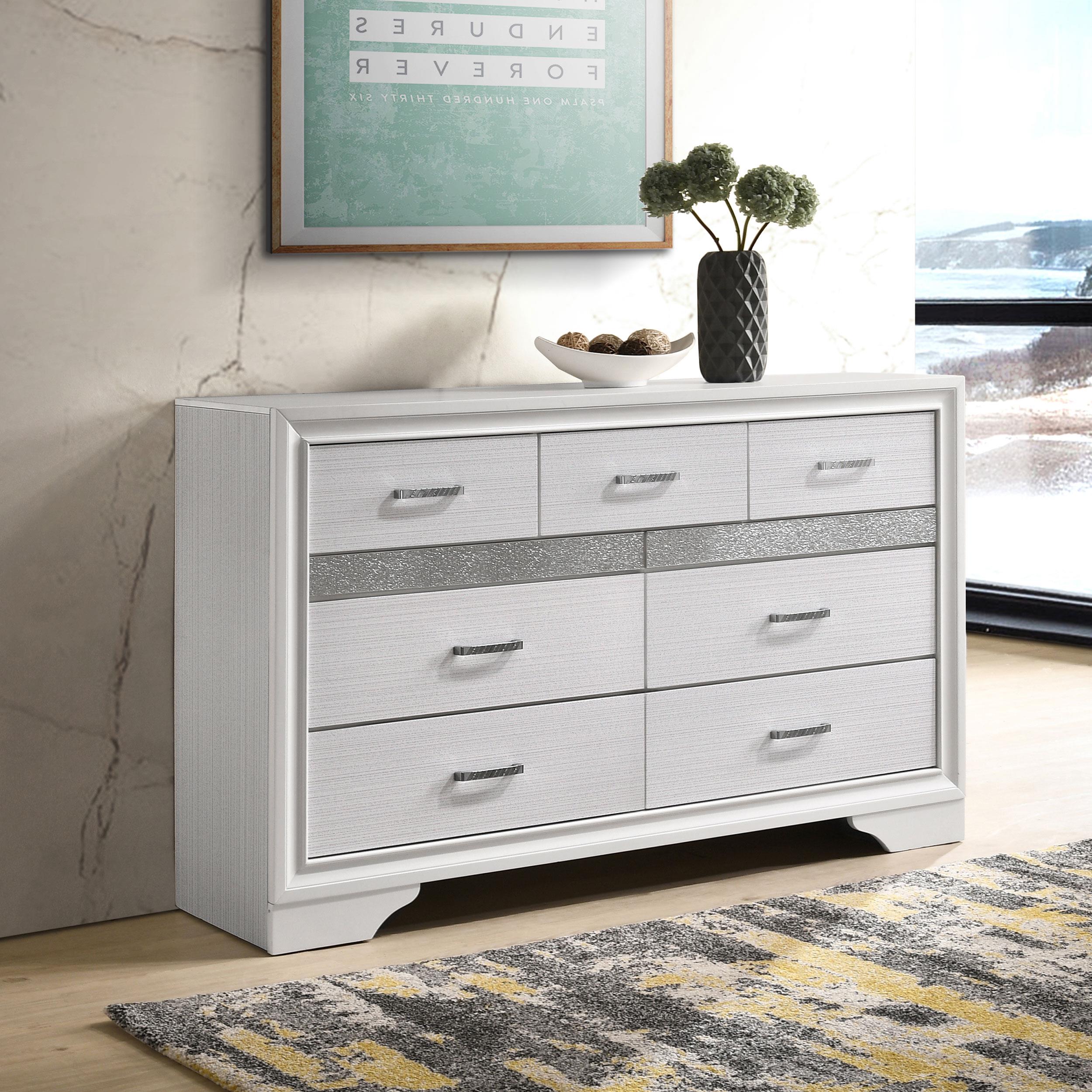  Coaster Furniture Miranda 205113 7-Drawer Dresser - White IMAGE 9