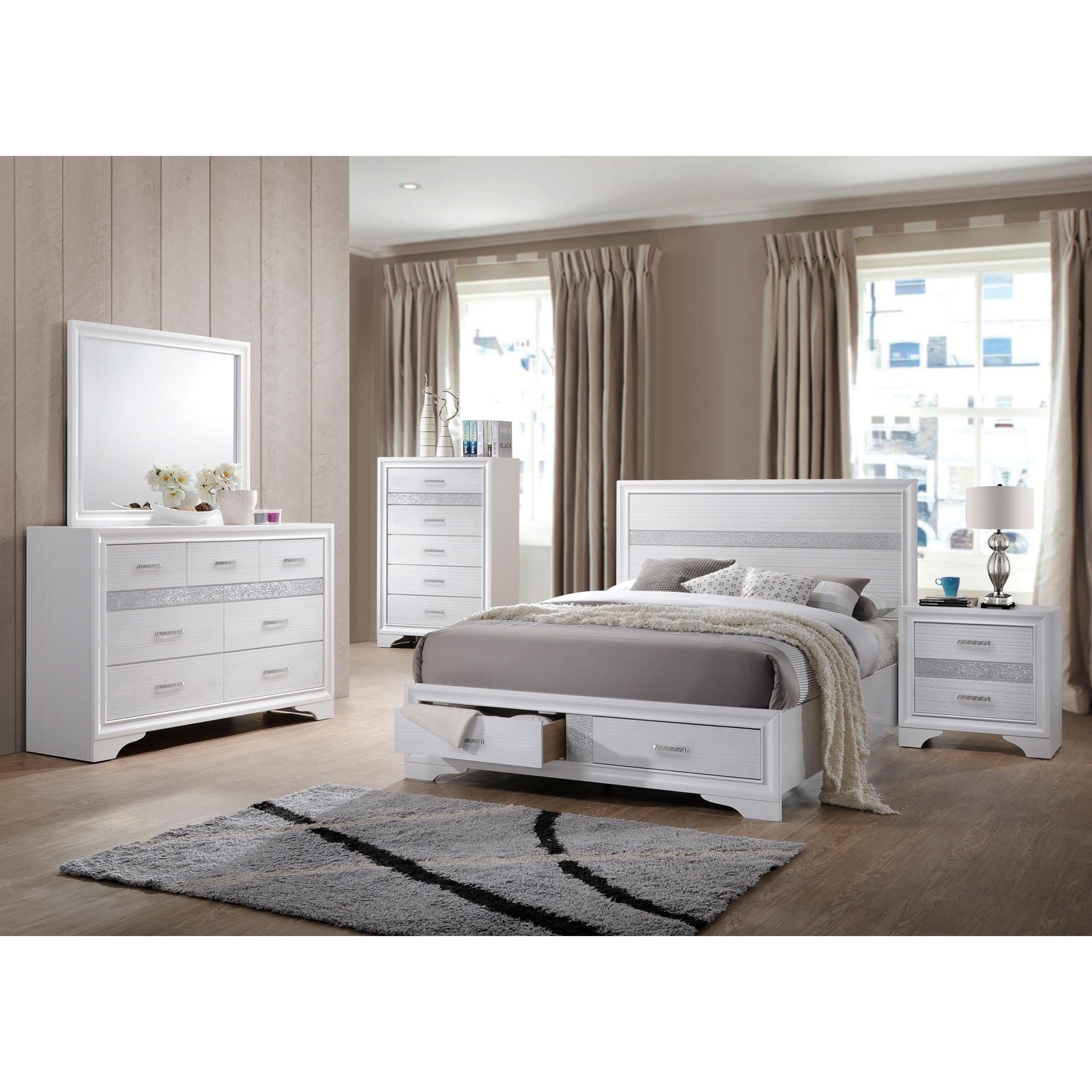  Coaster Furniture Miranda 205112 2-Drawer Nightstand - White IMAGE 10
