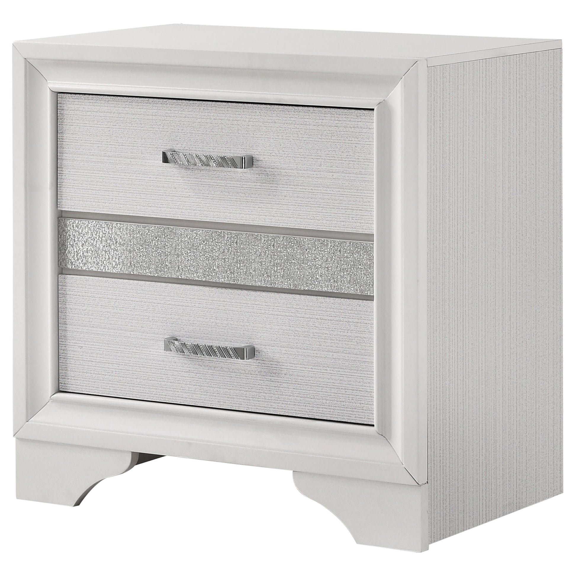  Coaster Furniture Miranda 205112 2-Drawer Nightstand - White IMAGE 3