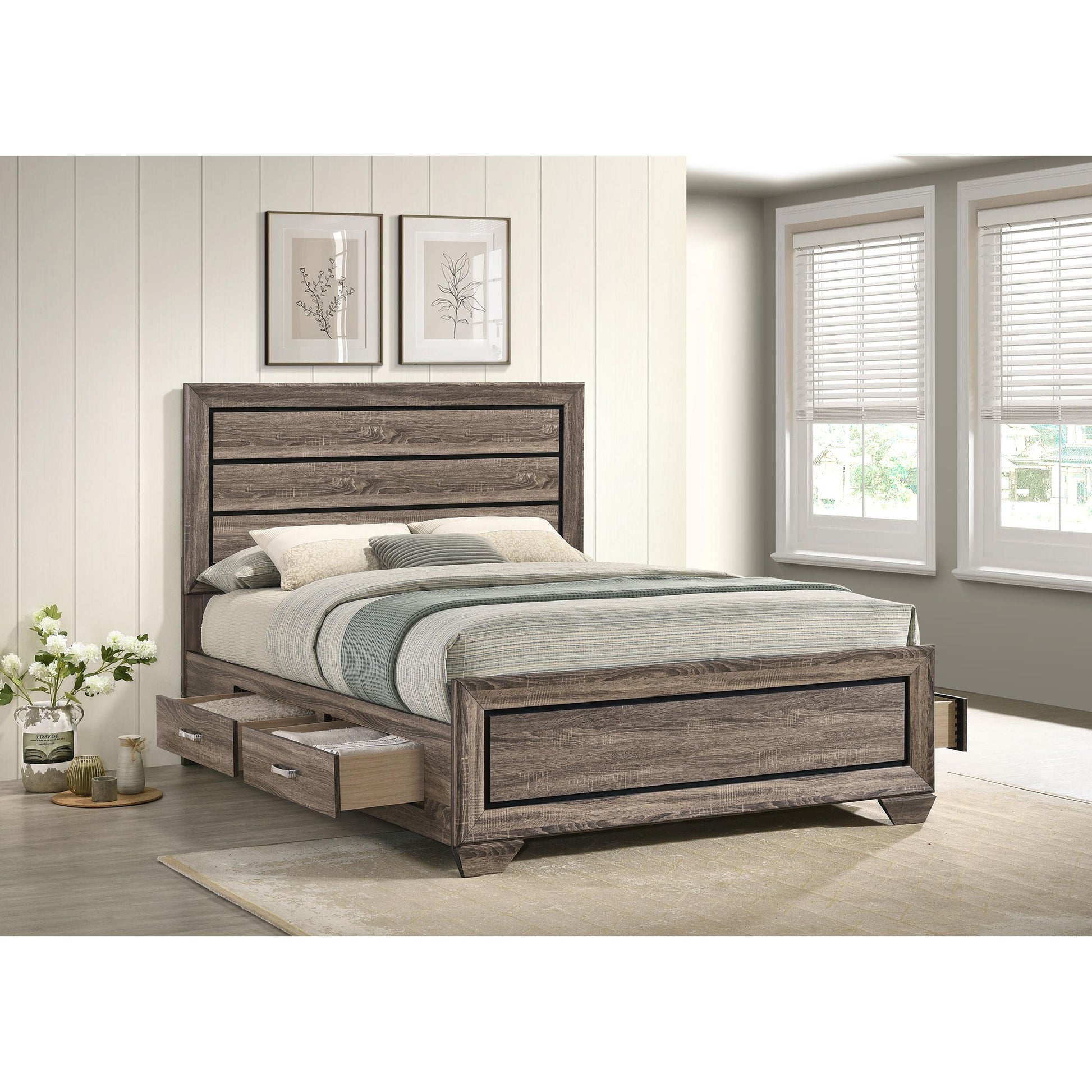  Size_Queen  -- Kauffman Panel Bed with Storage IMAGE 10
