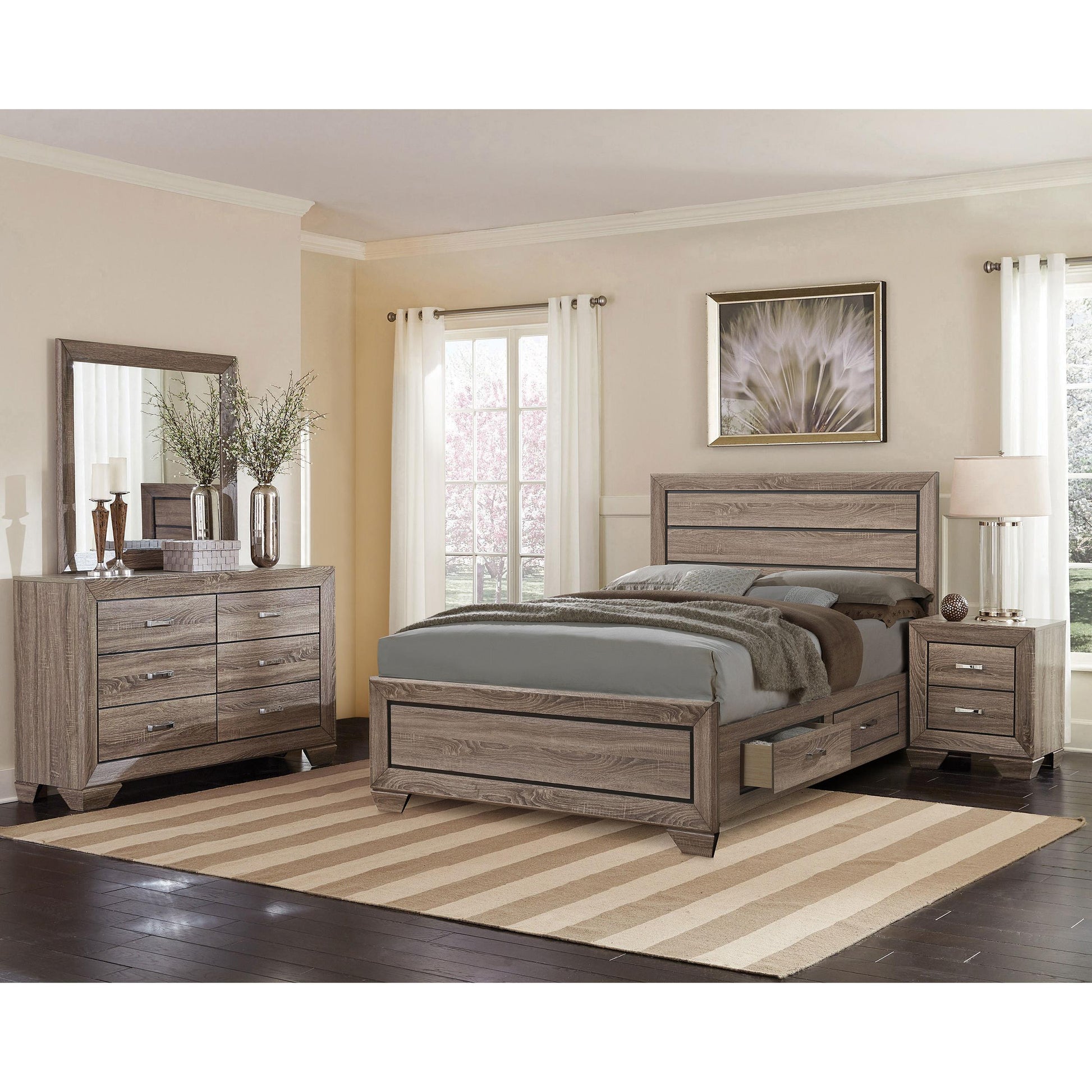  Size_Queen  -- Kauffman Panel Bed with Storage IMAGE 11