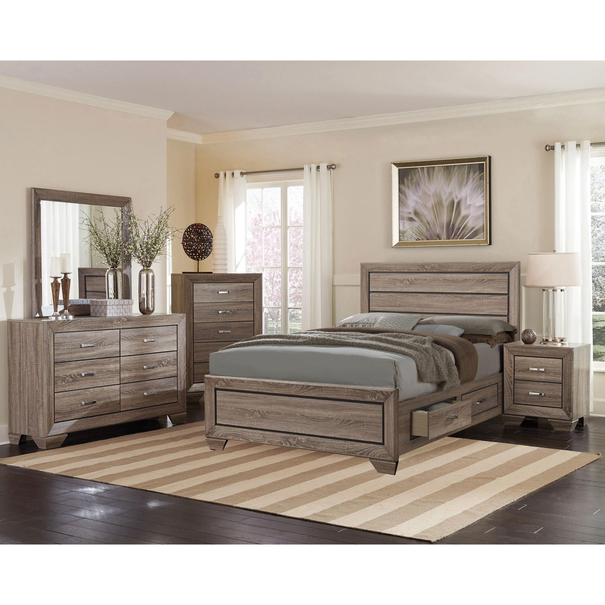 Size_Queen  -- Kauffman Panel Bed with Storage IMAGE 12