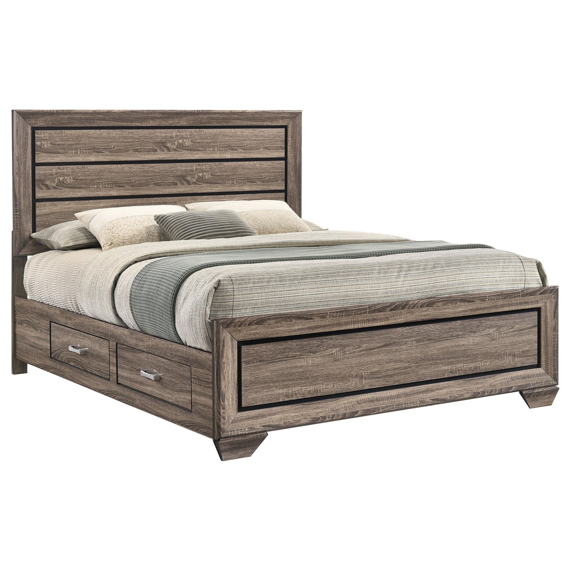  Size_Queen  -- Kauffman Panel Bed with Storage IMAGE 3