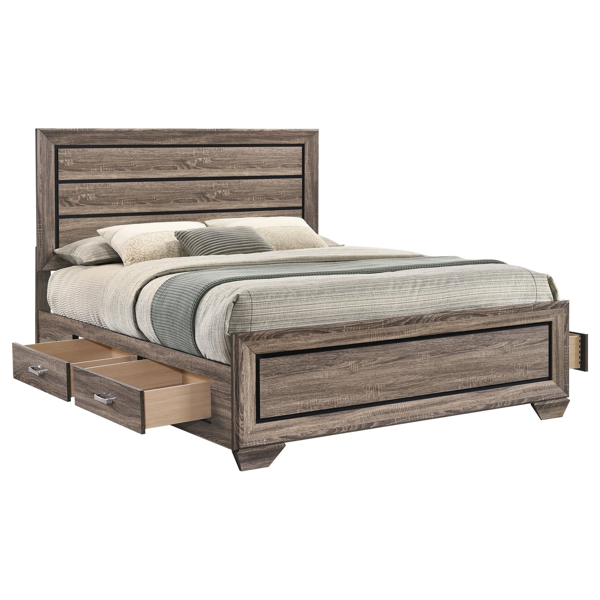  Size_Queen  -- Kauffman Panel Bed with Storage IMAGE 4