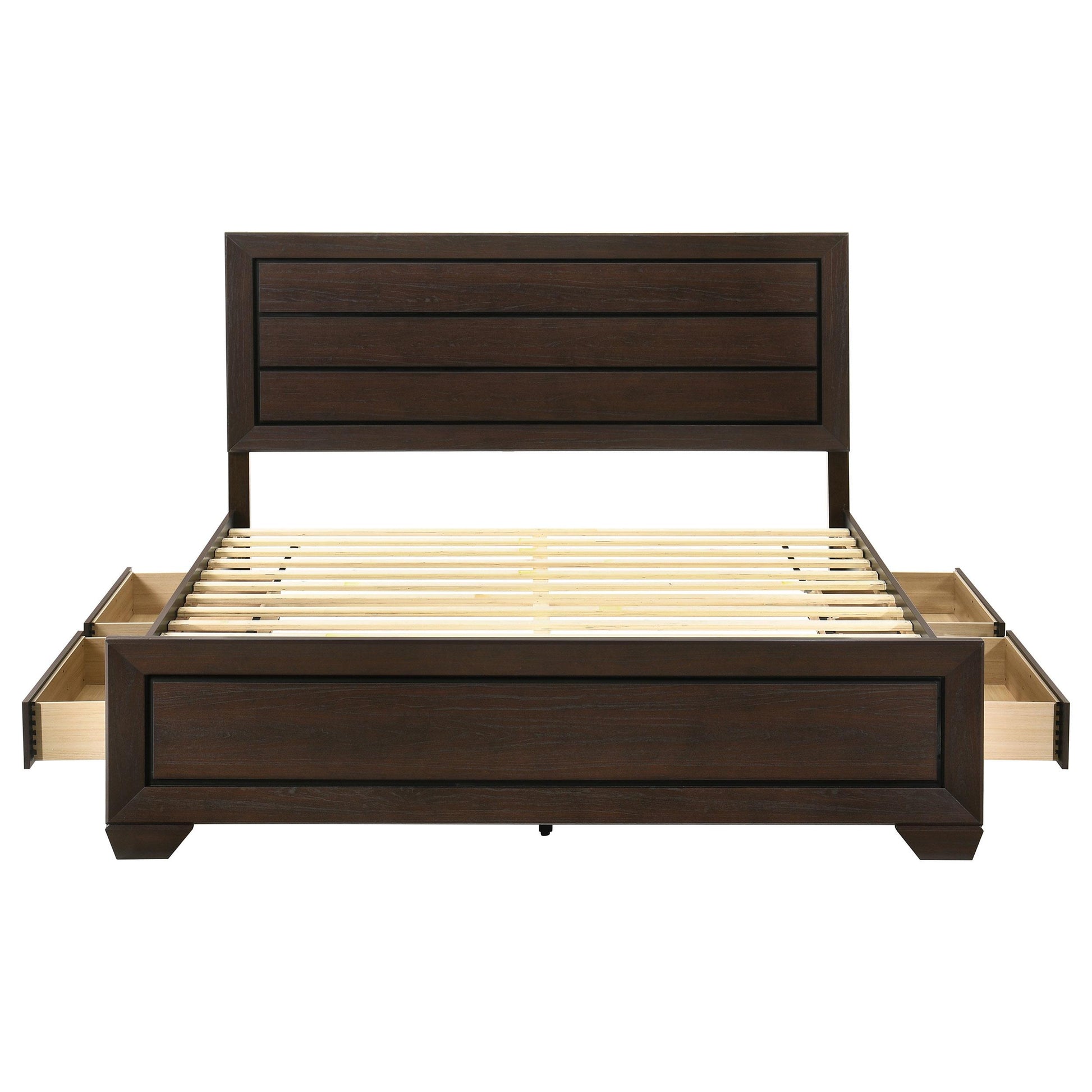  Coaster Furniture Kauffman 204390KE Wood Eastern King Storage Panel Bed - Dark Cocoa IMAGE 6
