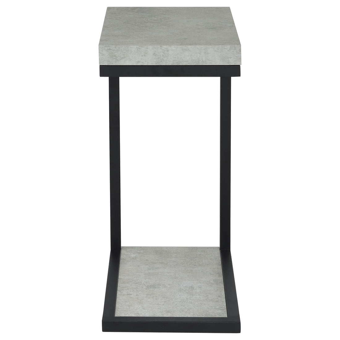  Coaster Furniture Beck 902933 Engineered Wood C-Shape Sofa Side Table - Cement IMAGE 1