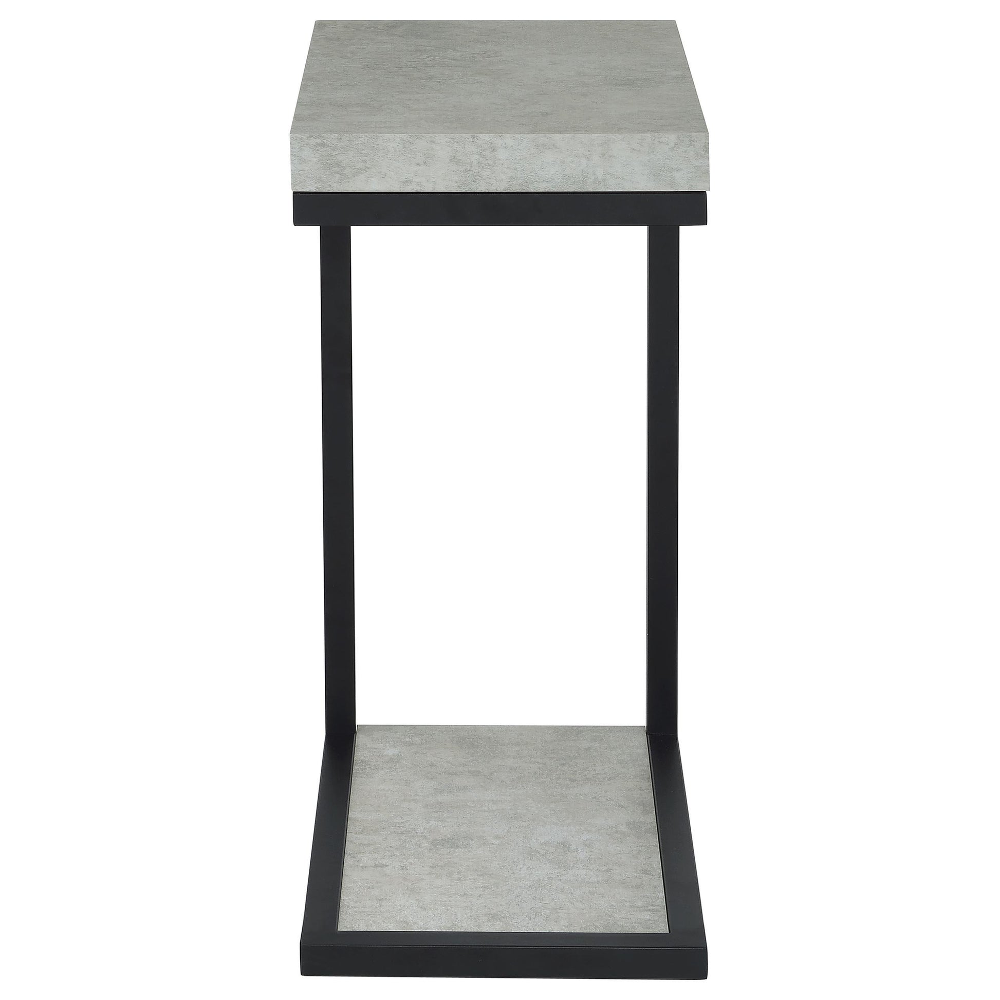  Coaster Furniture Beck 902933 Engineered Wood C-Shape Sofa Side Table - Cement IMAGE 2