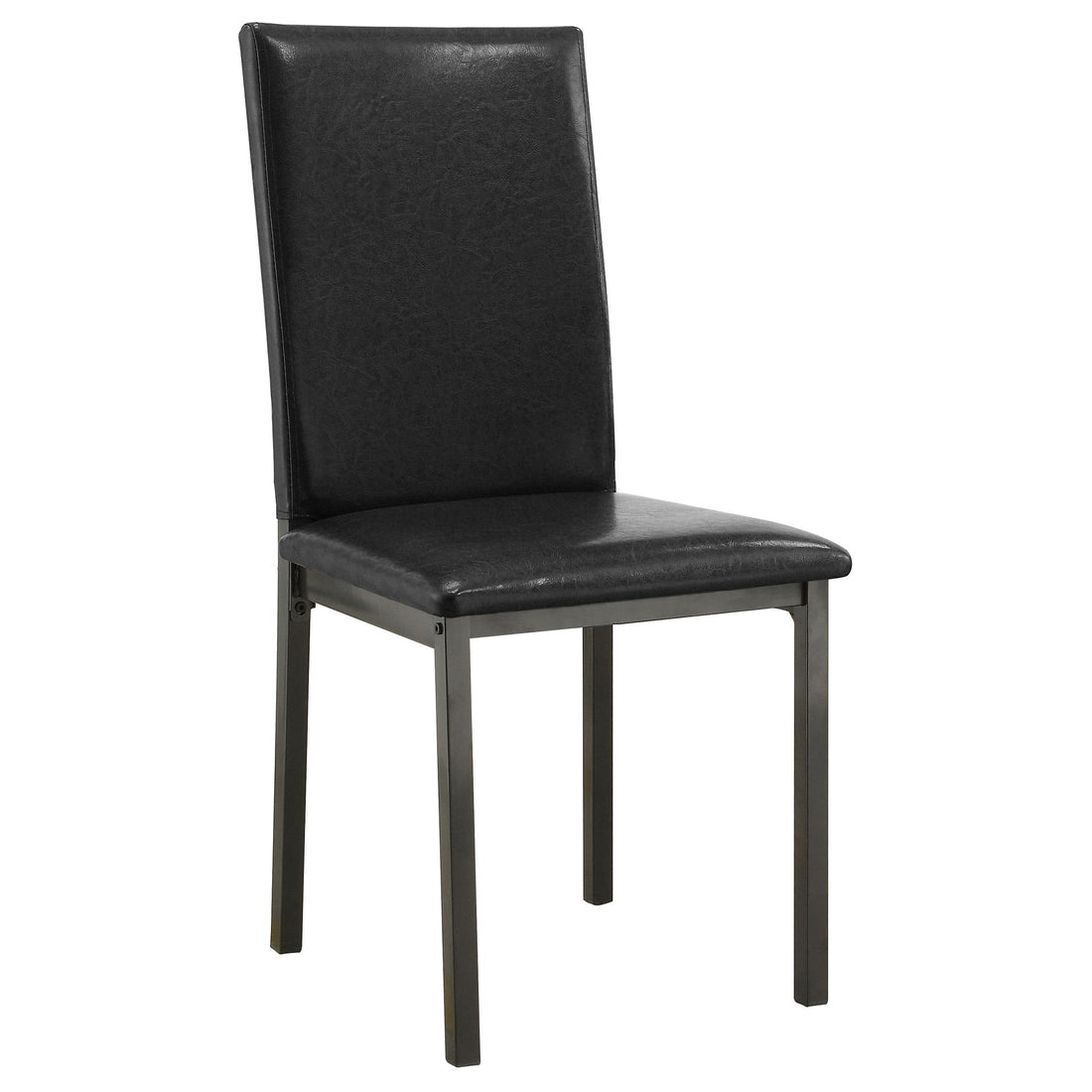  Coaster Furniture Garza 100612 Upholstered Dining Side Chair - Black (Set of 2) IMAGE 1